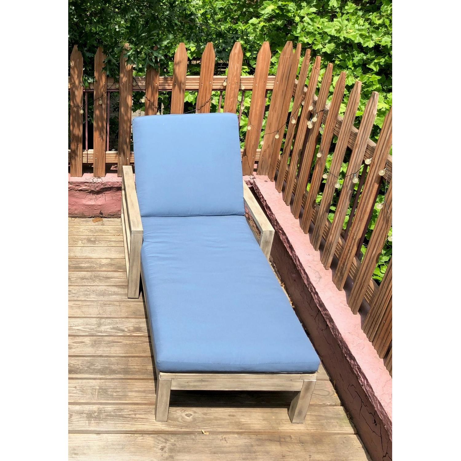 West Elm Portside Outdoor Lounge Chairs w/ Cushions & Covers - image-3