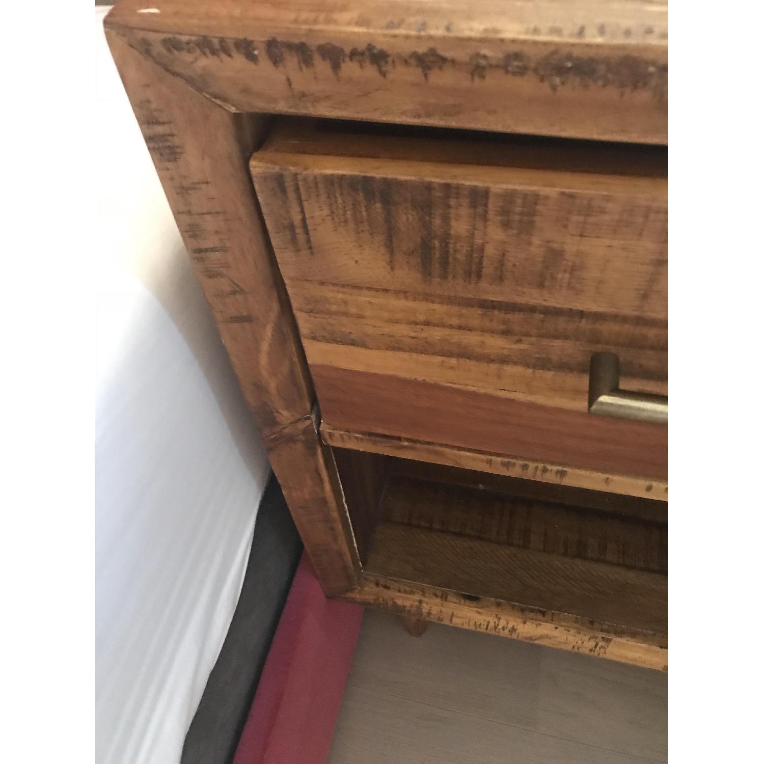 West Elm Alexa Reclaimed Wood Nightstand in Honey - image-3