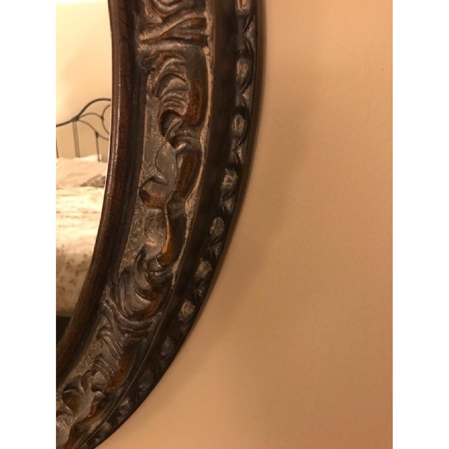 The Bombay Company Decorative Carved Wood Framed Oval Mirror - image-4