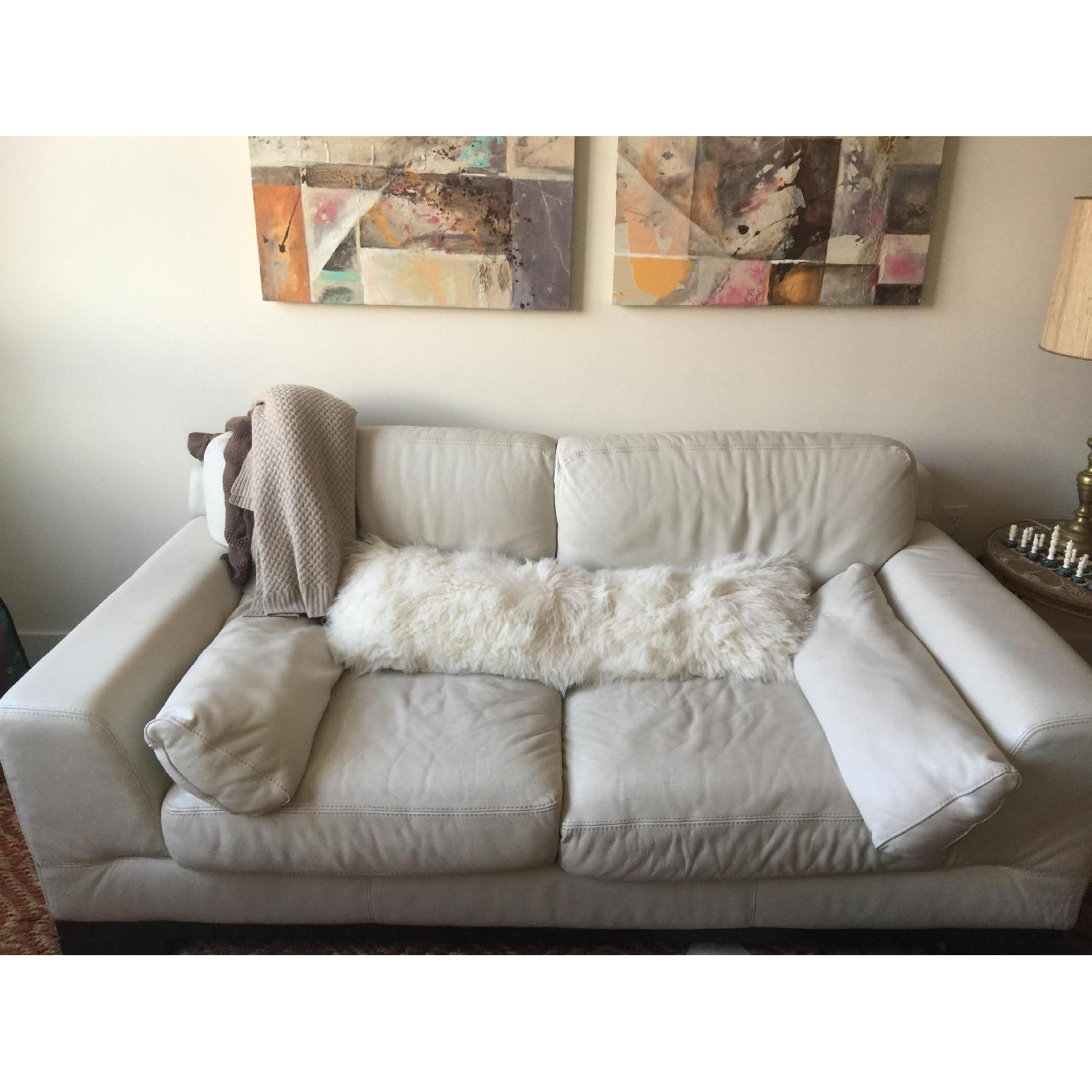 Natuzzi Clark Leather Couch - image-1