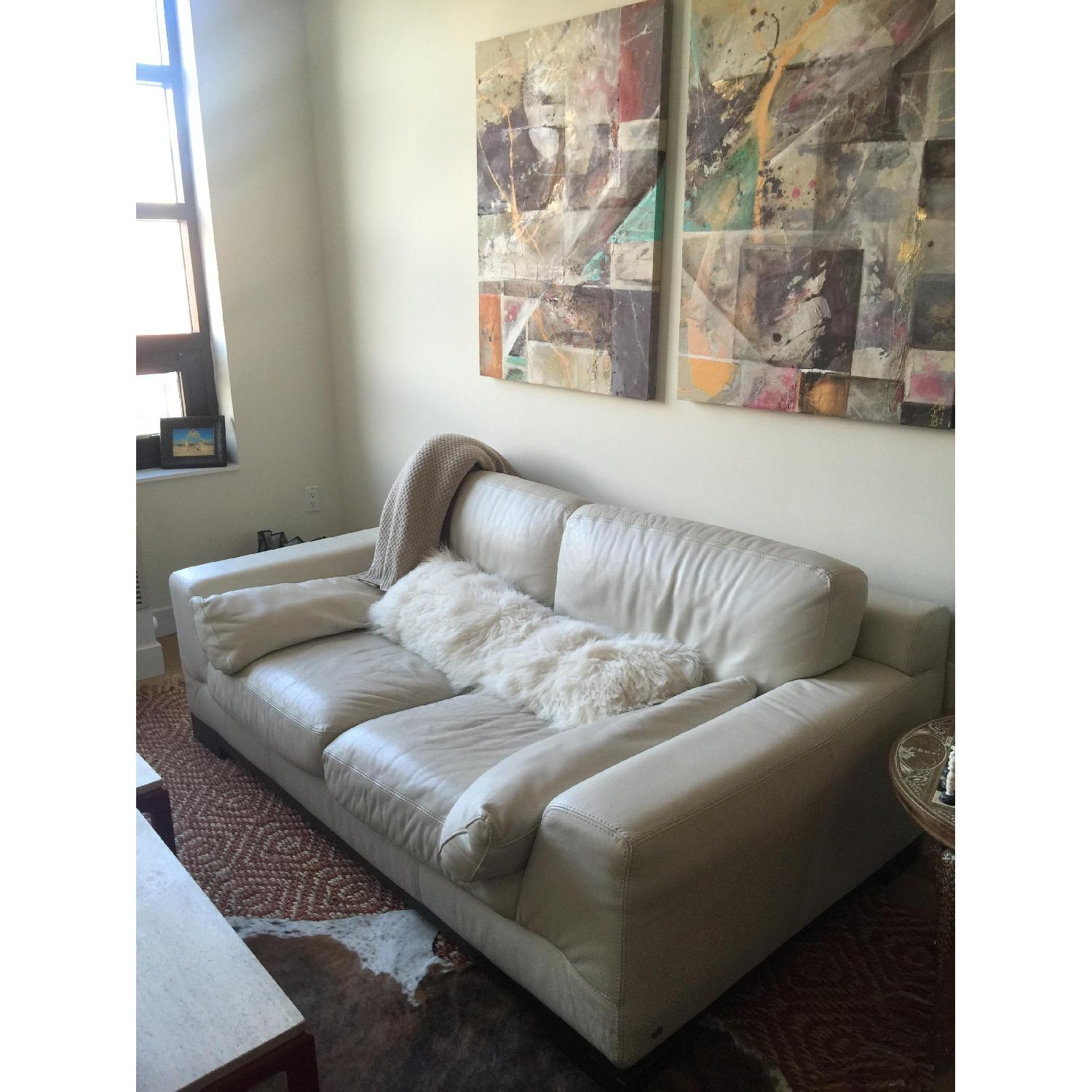 Natuzzi Clark Leather Couch - image-2