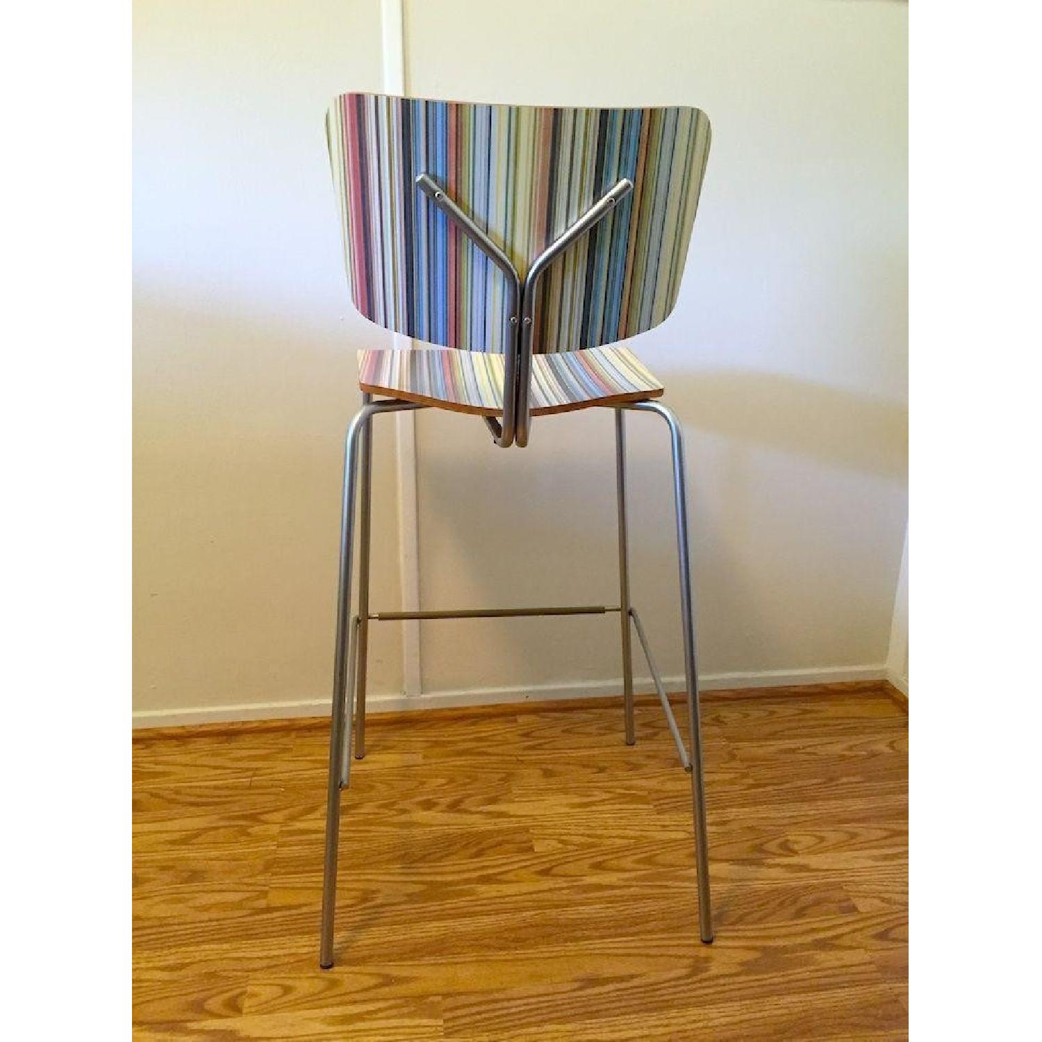 Design Within Reach B-Pop Striped Bar Stools - image-1