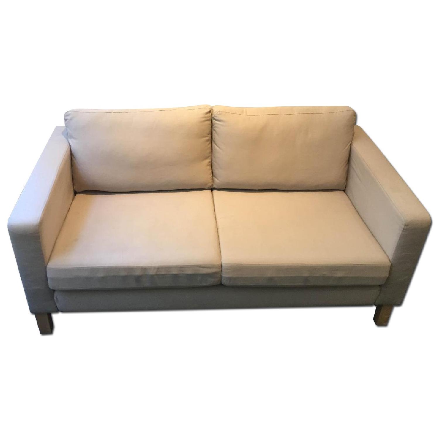 Ikea Karlstad Beige Sofa AptDeco