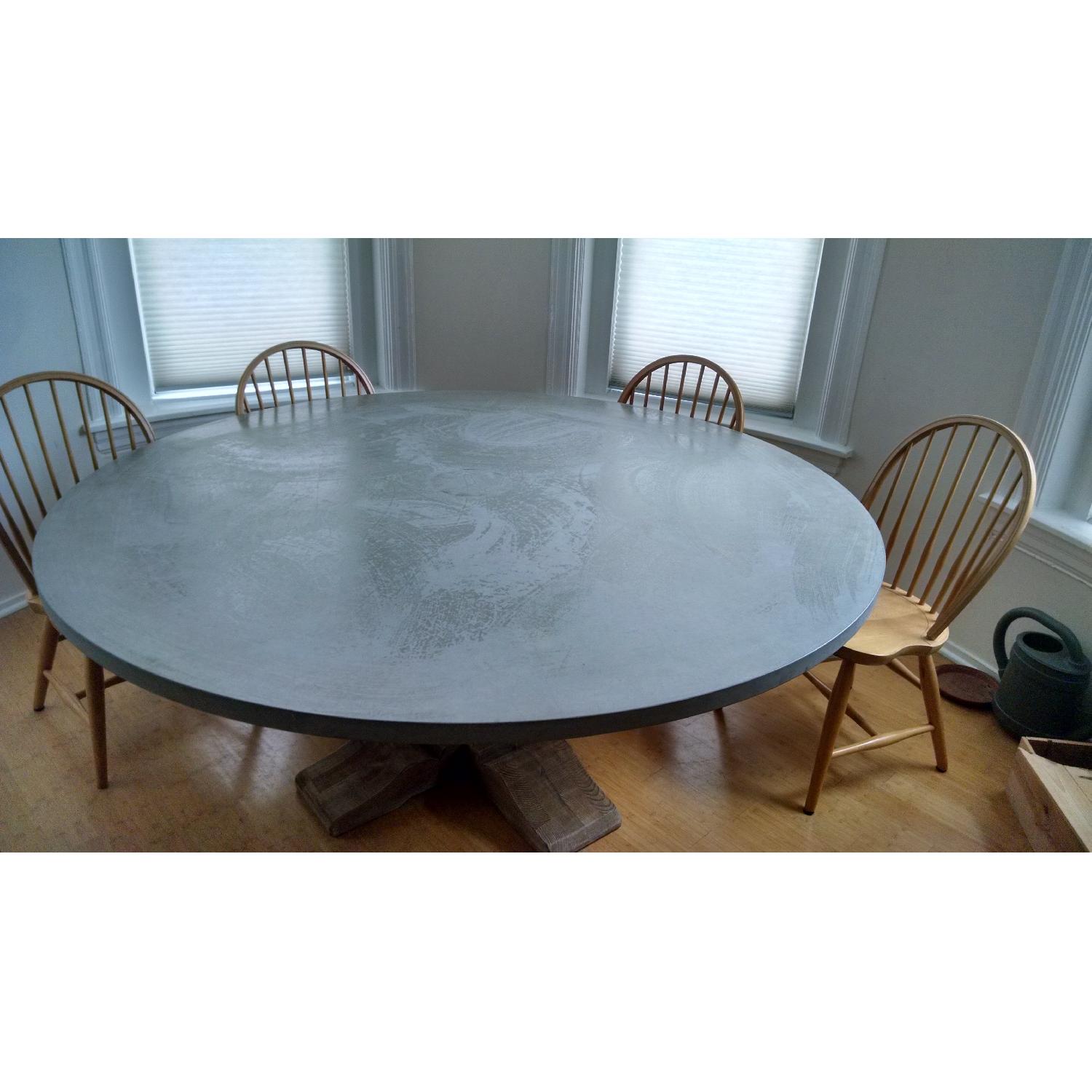 Restoration Hardware Round Concrete Table - image-2