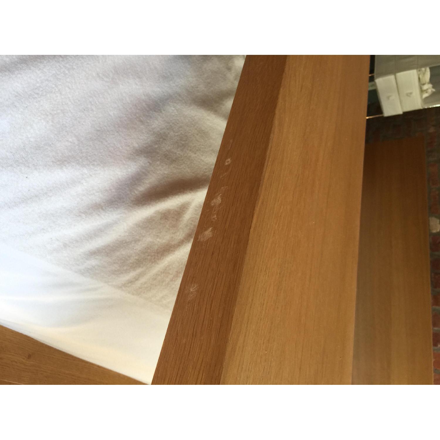 Ikea Malm Full Size Bed Frame + Nightstand + Rolling Bed Table - image-7