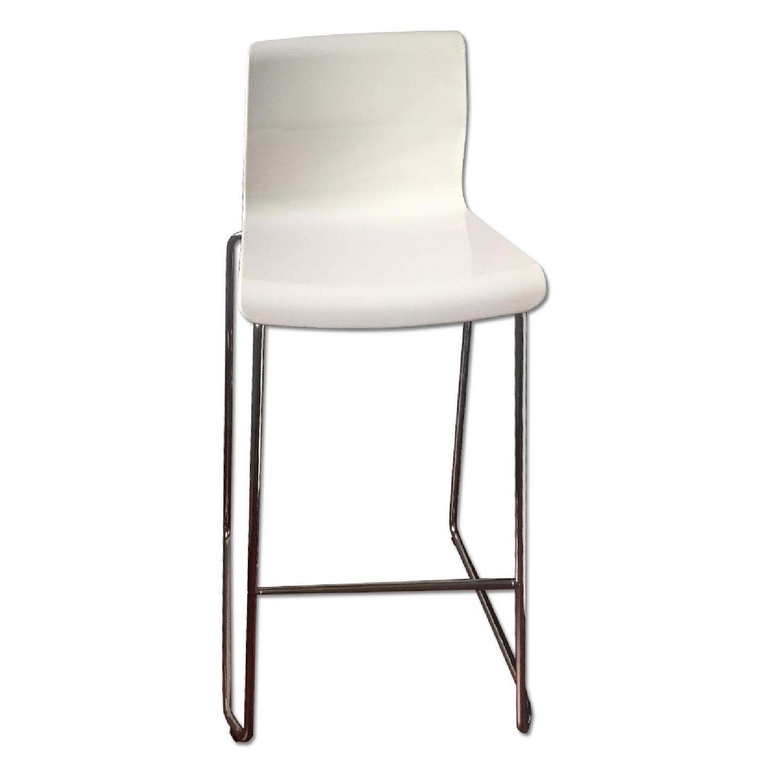 Ikea Glenn White Bar Stools AptDeco