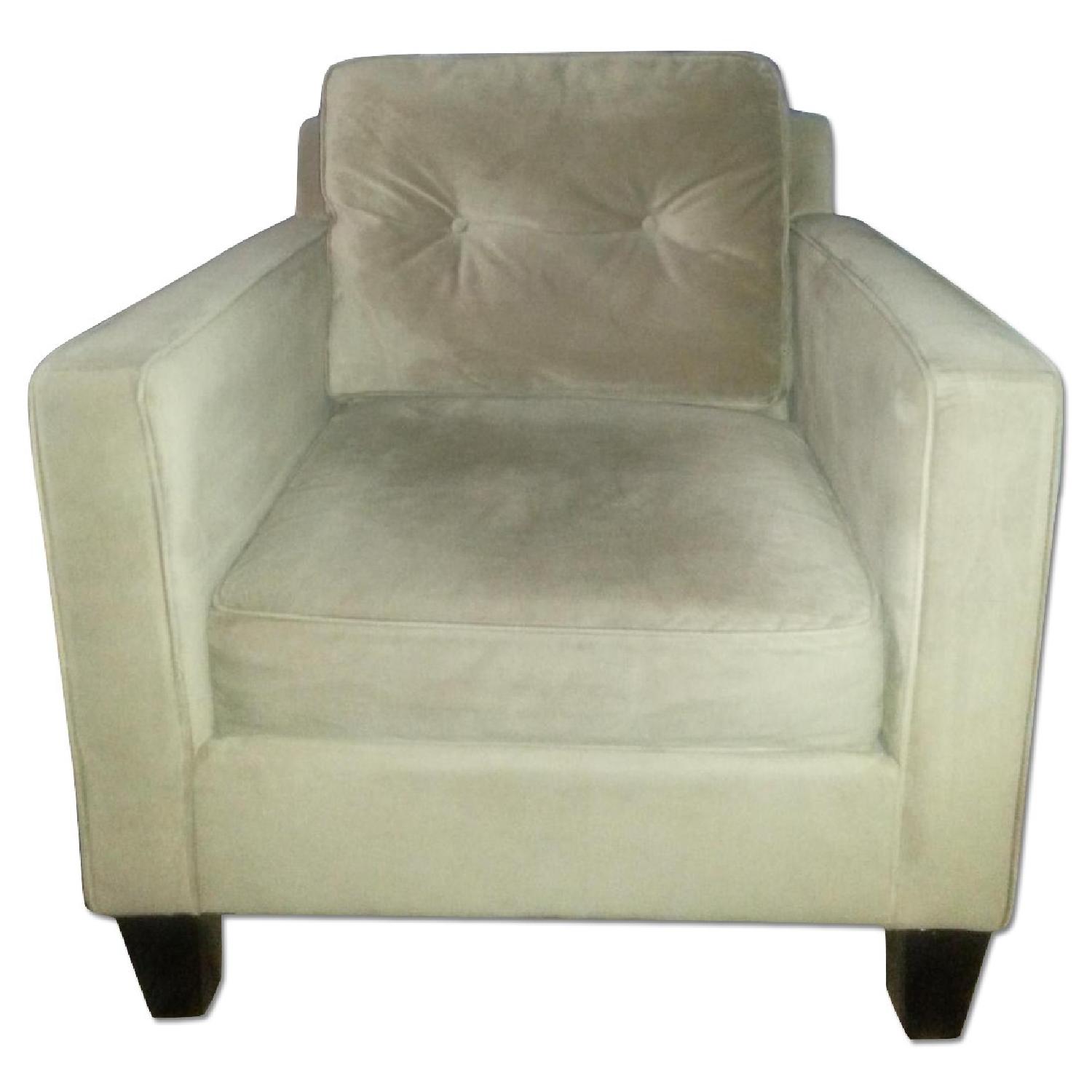 Bauhaus Microsuede Armchair AptDeco