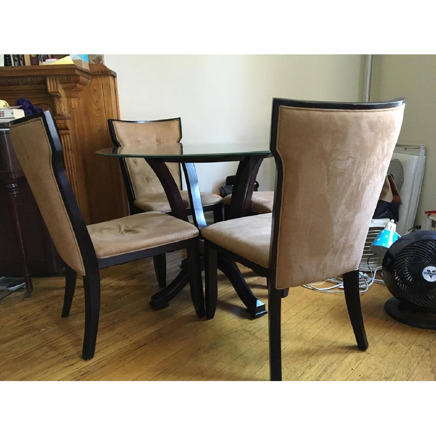 Raymour & Flanigan 5 Piece Round Dining Set - image-2