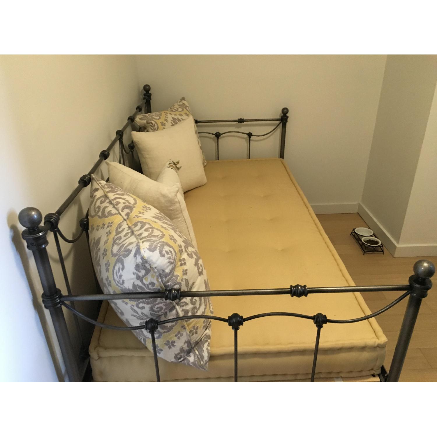 Pottery Barn Black Metal Frame Daybed - image-1