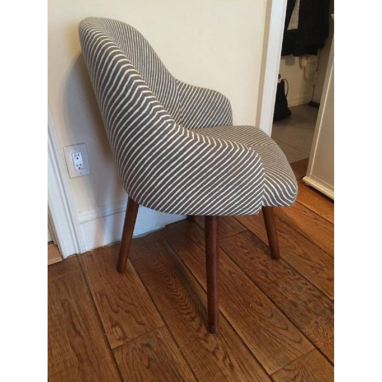 West Elm Grey Saddle Office Chair - image-3