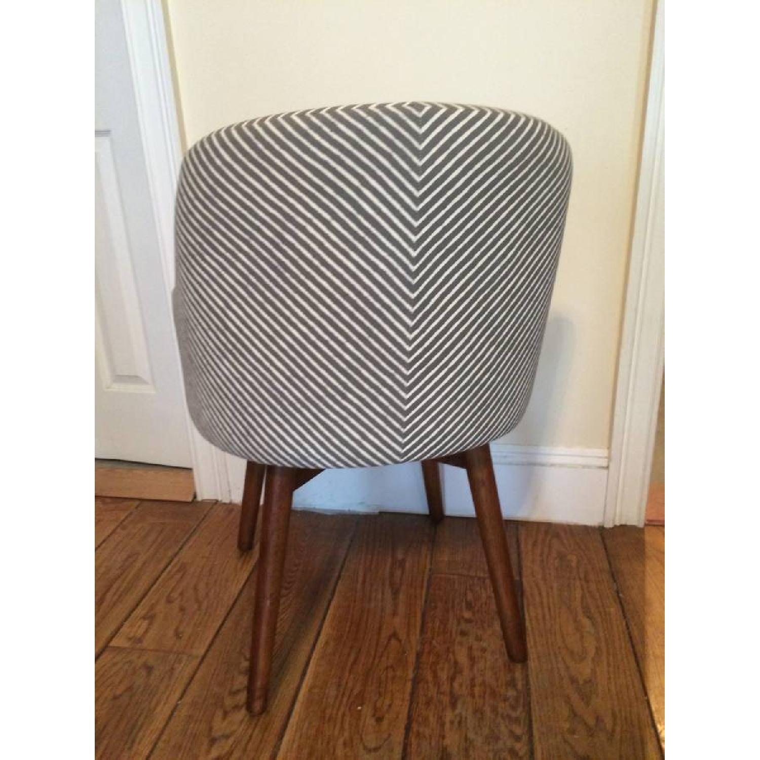 West Elm Grey Saddle Office Chair - image-4