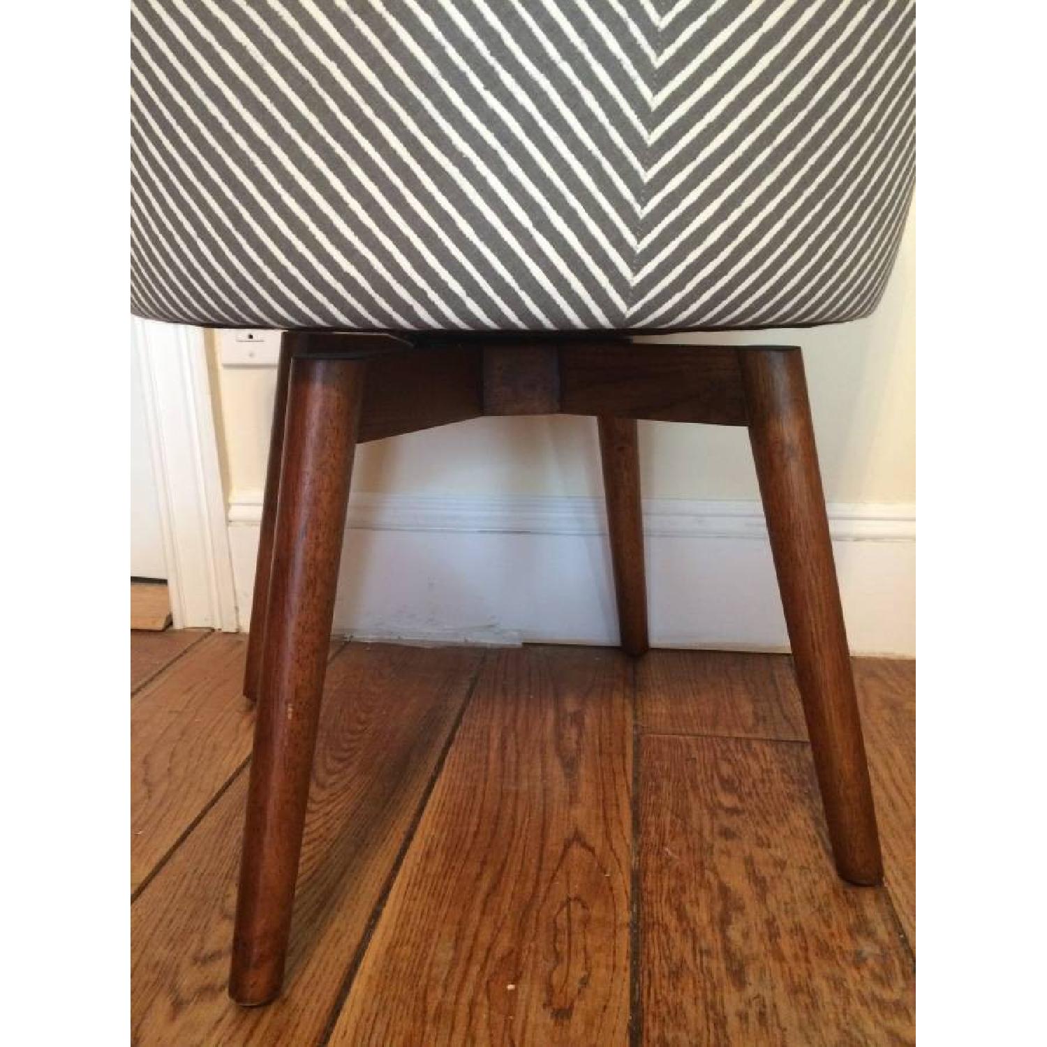 West Elm Grey Saddle Office Chair - image-5