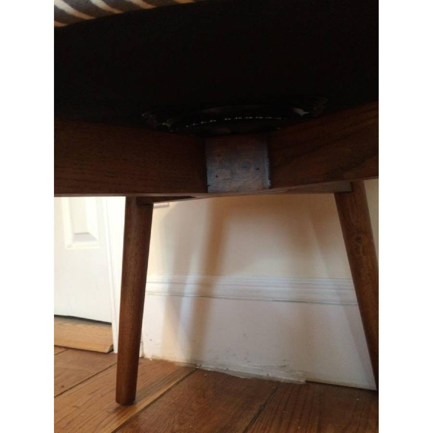 West Elm Grey Saddle Office Chair - image-7