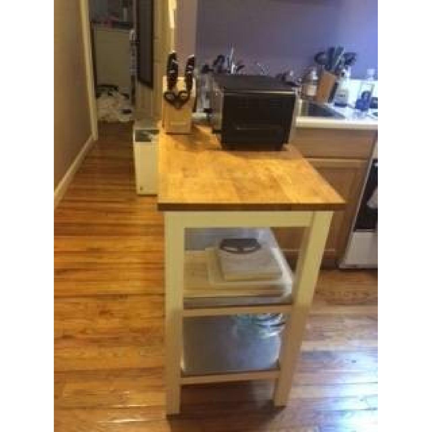 Pottery Barn Kitchen Island Butcher Cart - image-1