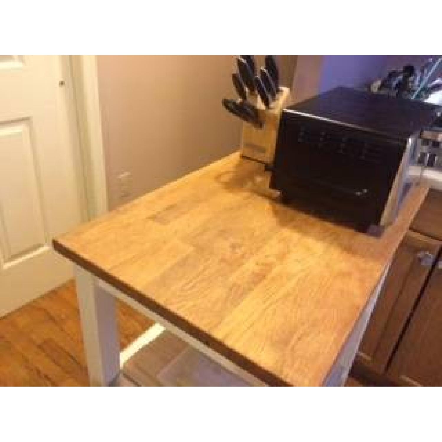 Pottery Barn Kitchen Island Butcher Cart - image-2