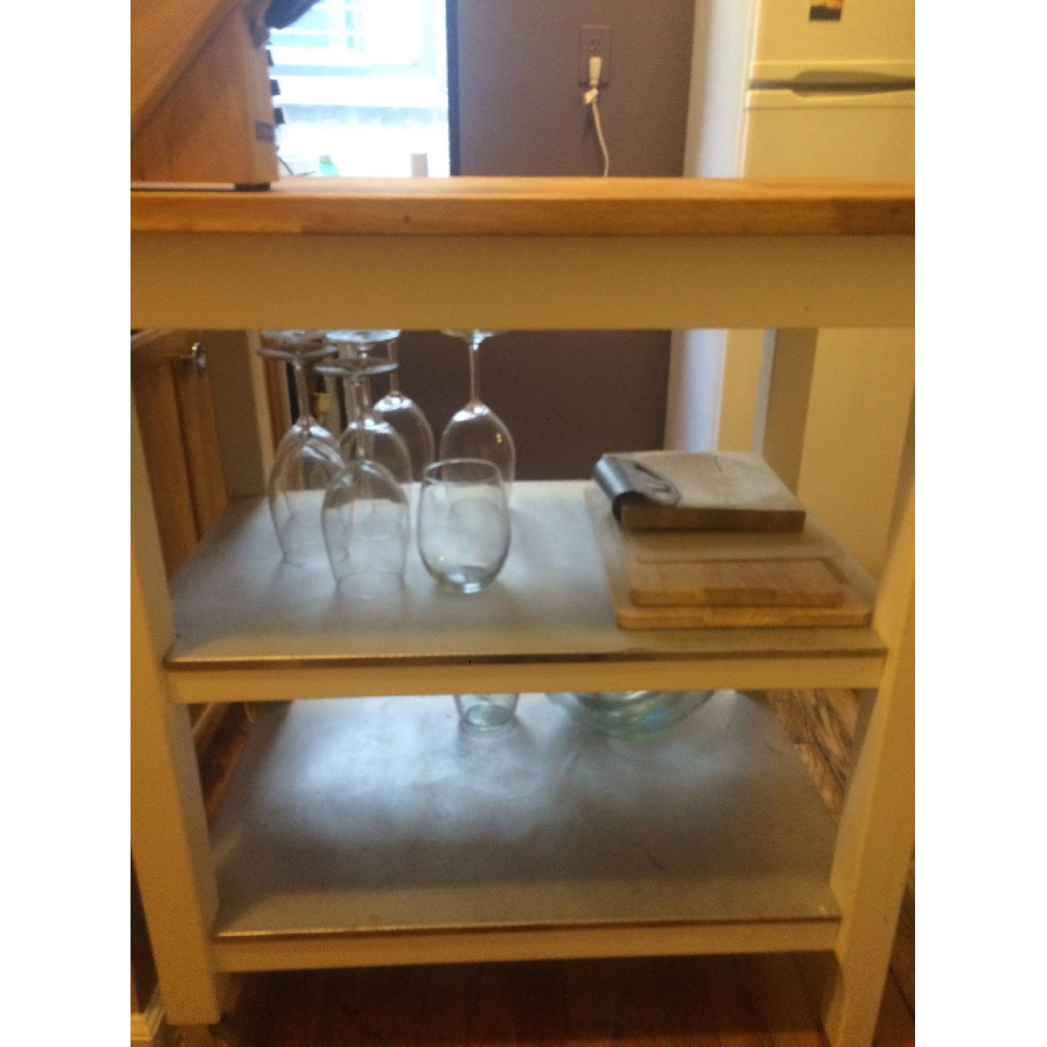 Pottery Barn Kitchen Island Butcher Cart - image-3