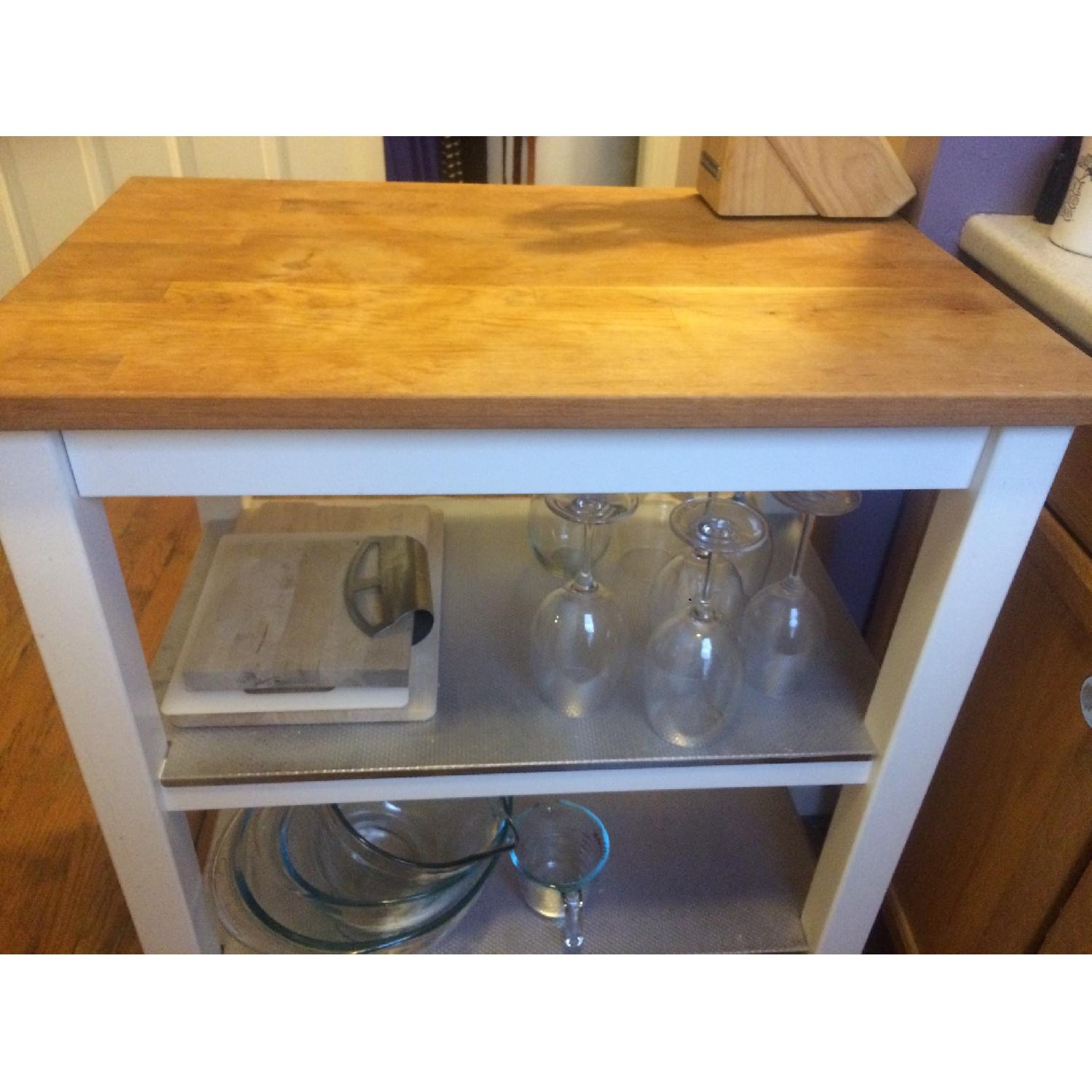 Pottery Barn Kitchen Island Butcher Cart - image-4