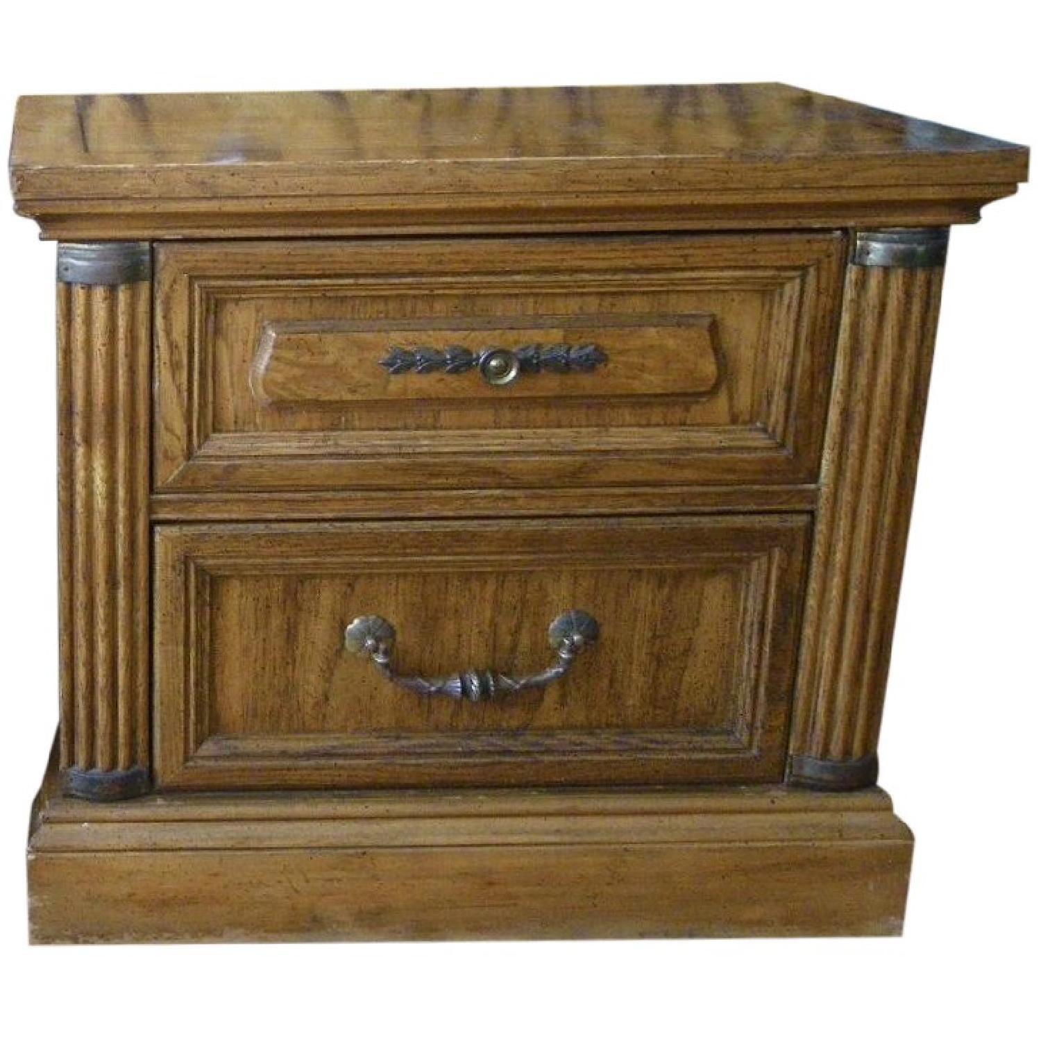 Vaughan Of Virginia Solid Wood Armoire Matching Nightstands AptDeco vaughan-of-virginia-solid-wood-armoire-matching-nightstands-aptdeco
