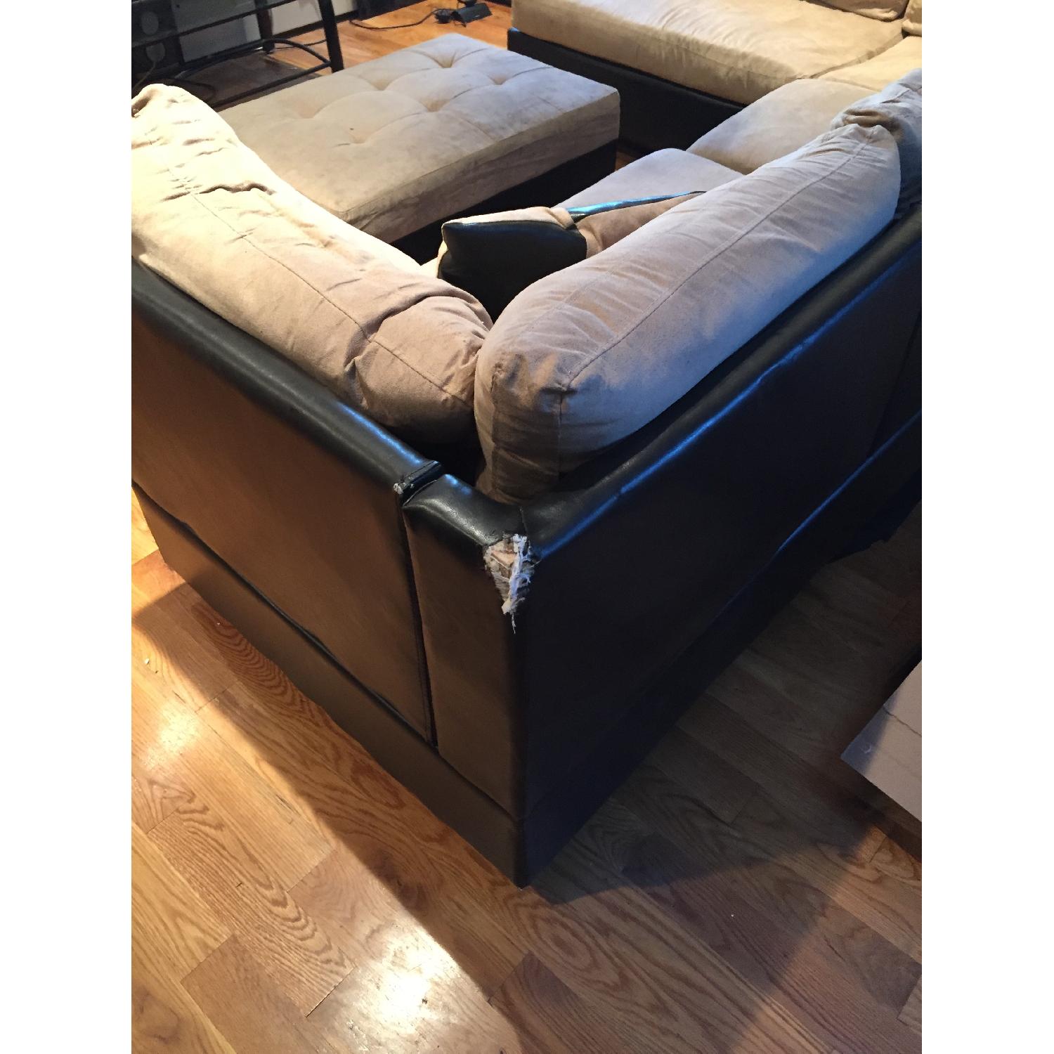 Madison Home Reversible Chaise Sectional & Ottoman - image-7