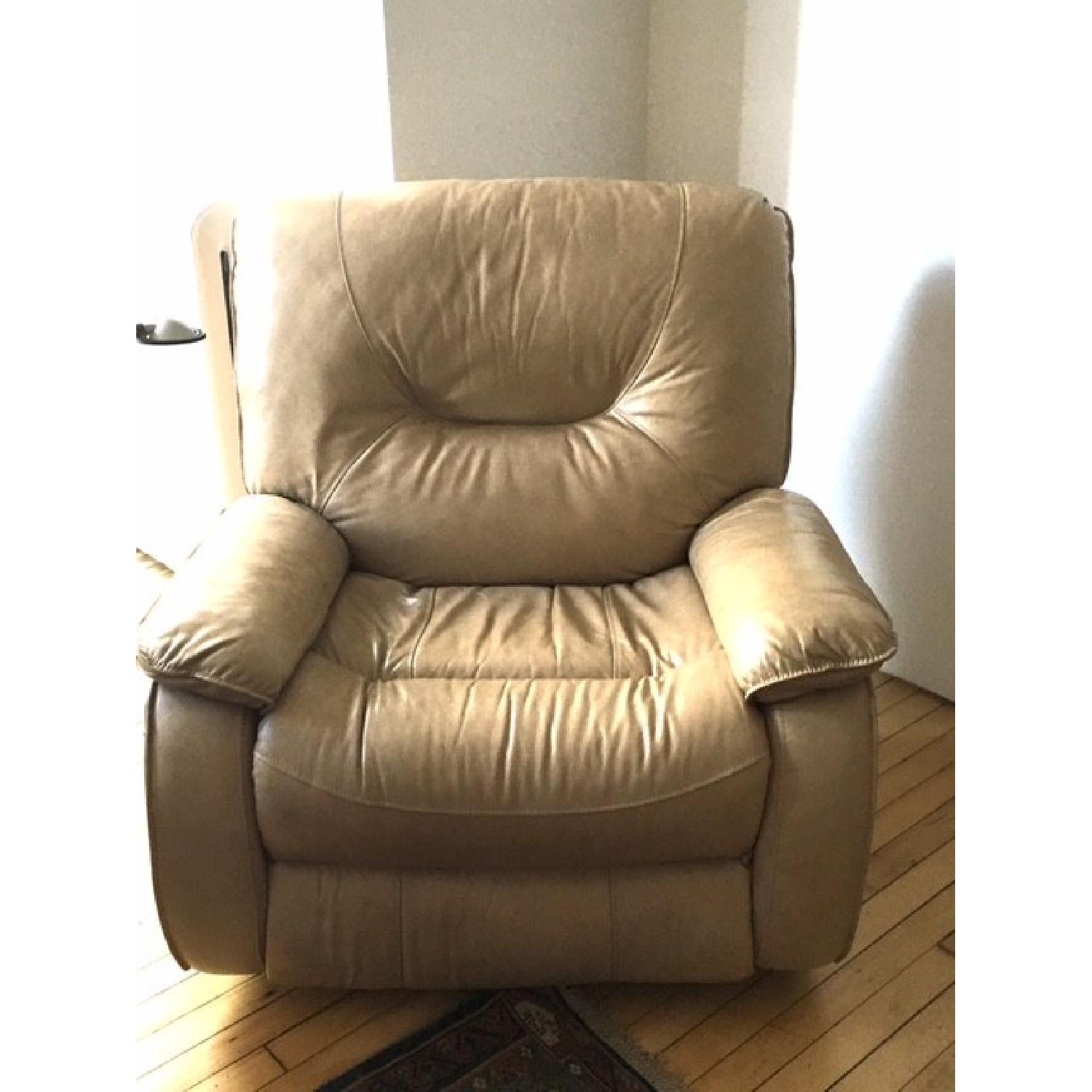 Macy's Leather Recliner - image-1