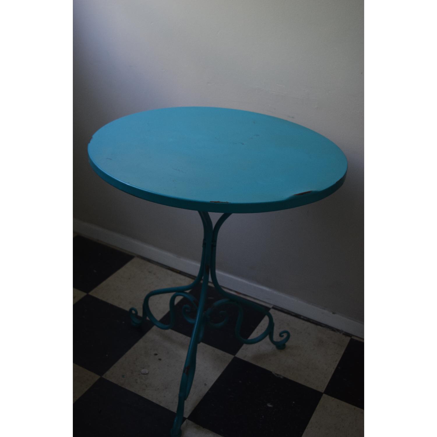 Urban Outfitters Plum & Bow Scroll Bistro Teal Table - image-2