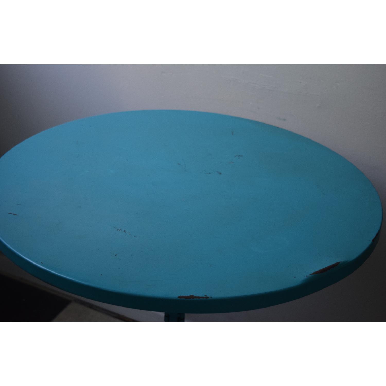 Urban Outfitters Plum & Bow Scroll Bistro Teal Table - image-3