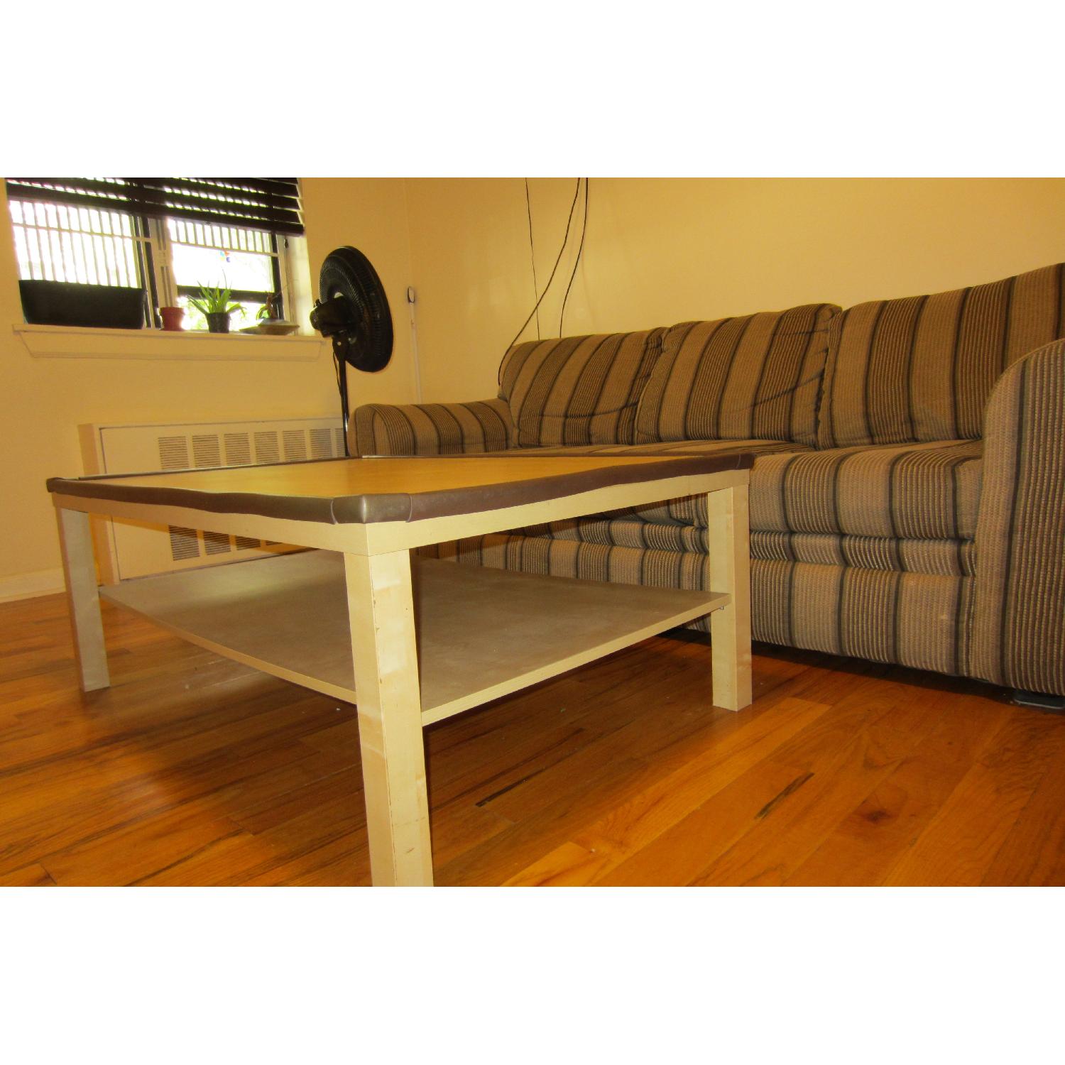 Striped Fabric Sofa - image-3