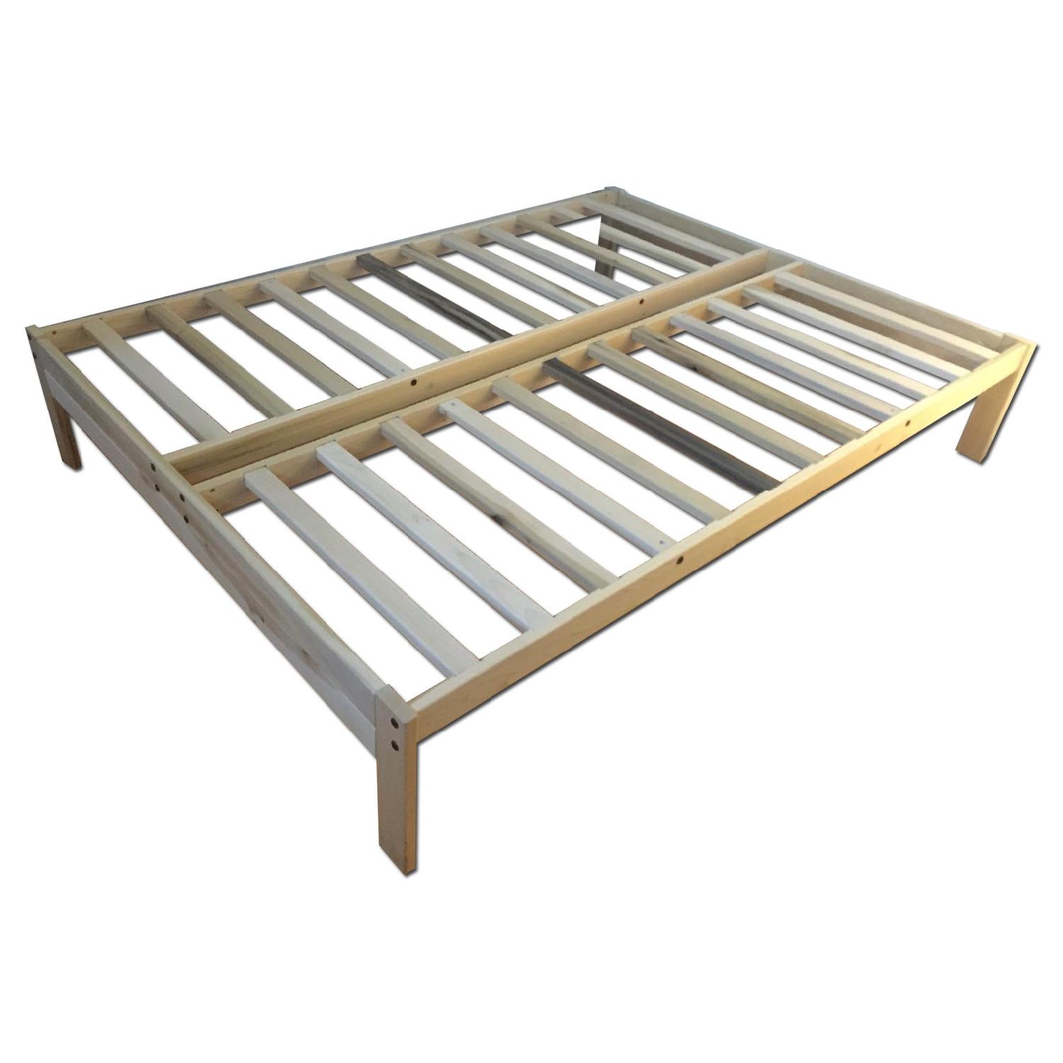 Nomad Solid Kiln Dried Hardwood Bed Frame AptDeco