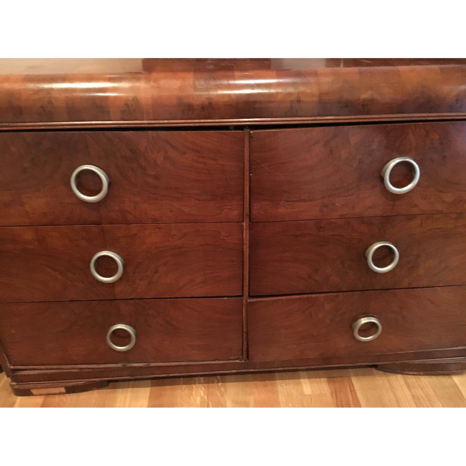 Antique Solid Wood 6-Drawer Dresser - image-1