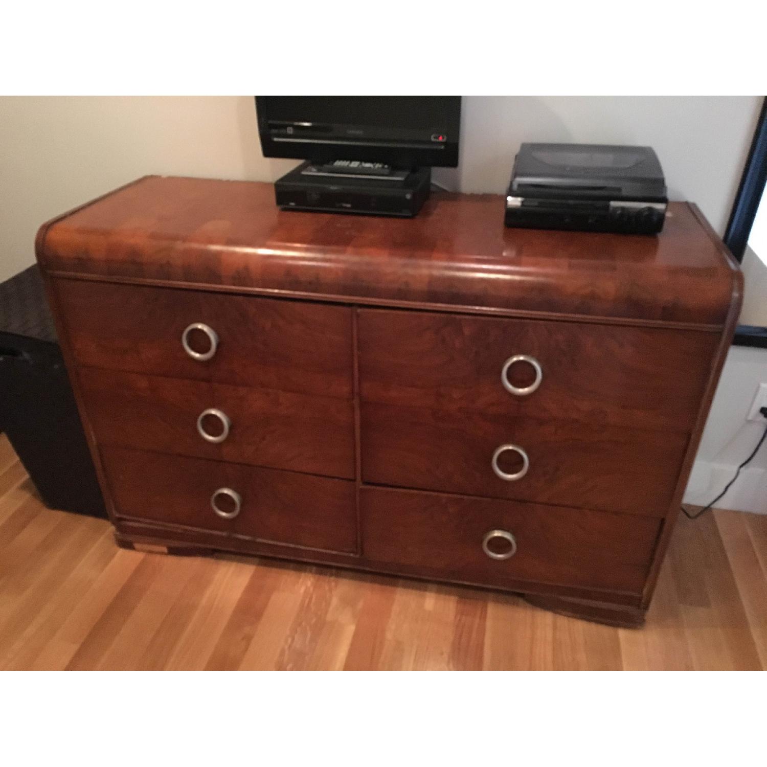 Antique Solid Wood 6-Drawer Dresser - image-4
