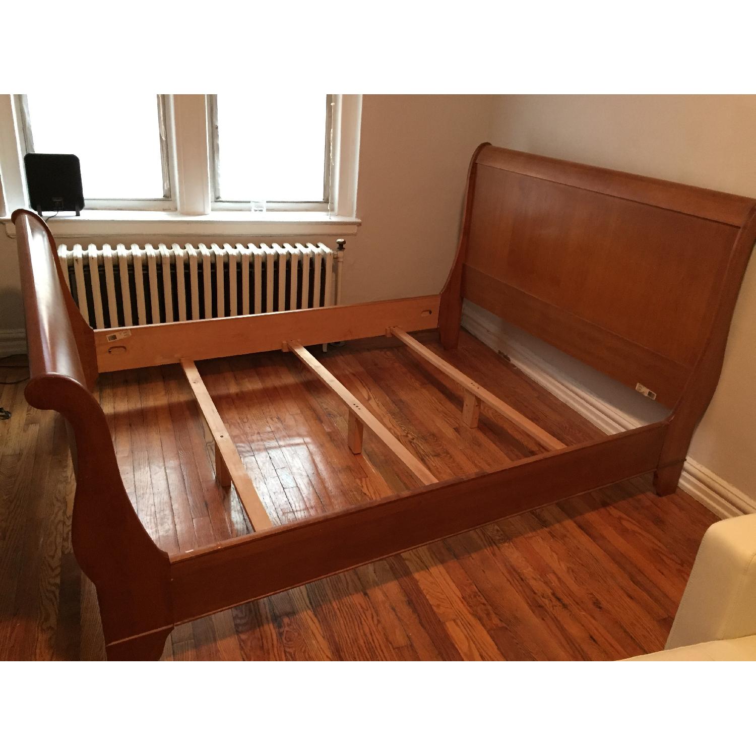 Wooden Queen Size Sleigh Bed - image-1