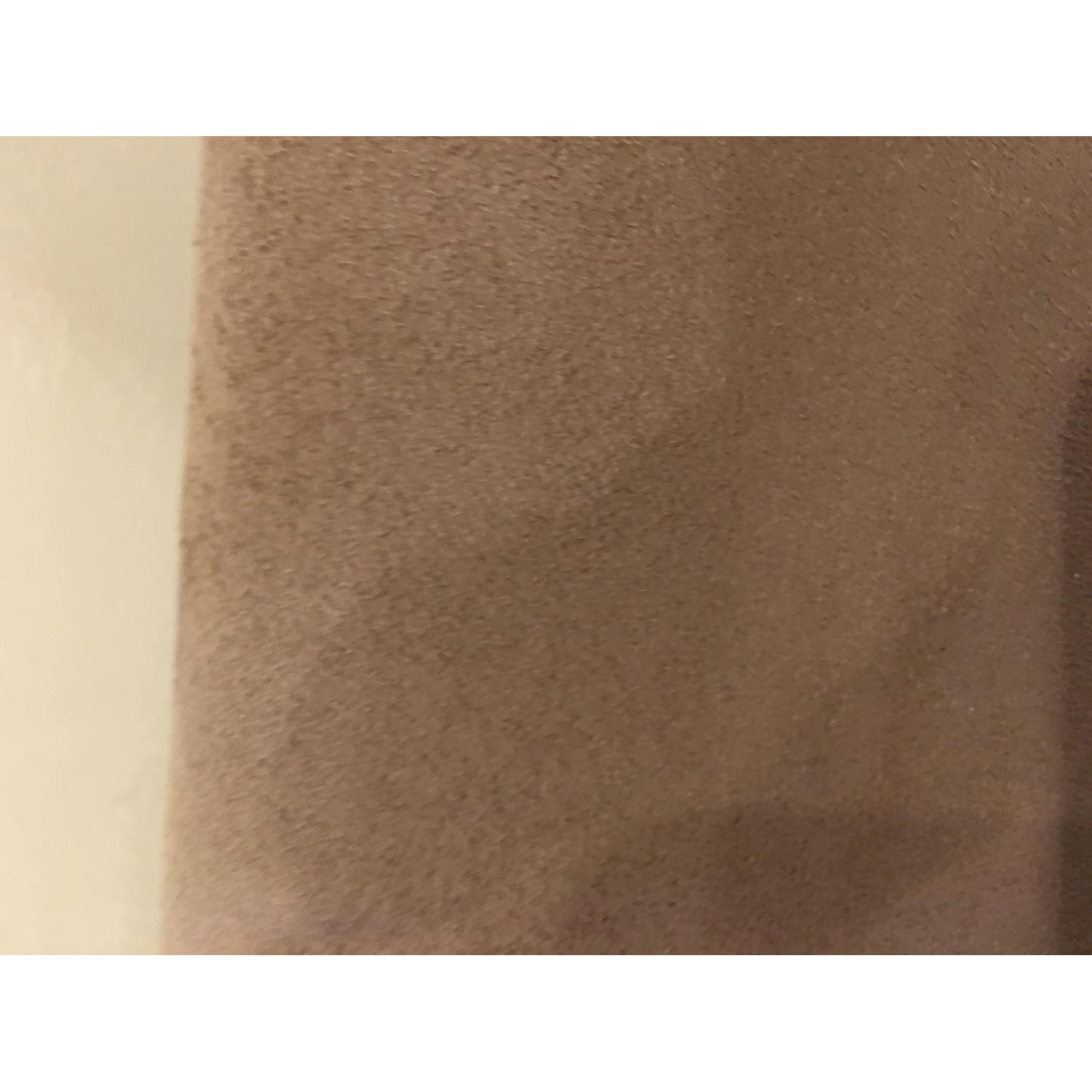 Crate & Barrel Faux Suede Chairs - image-5