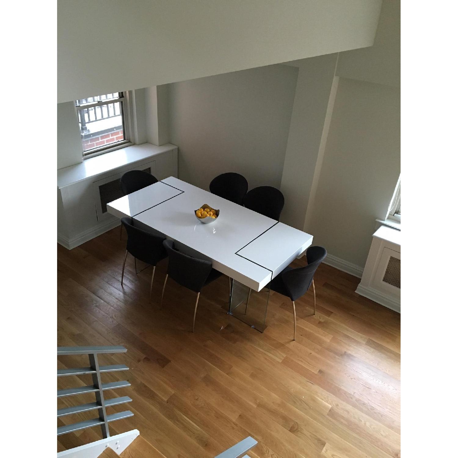 Grey Fabric Dining Chairs - image-2