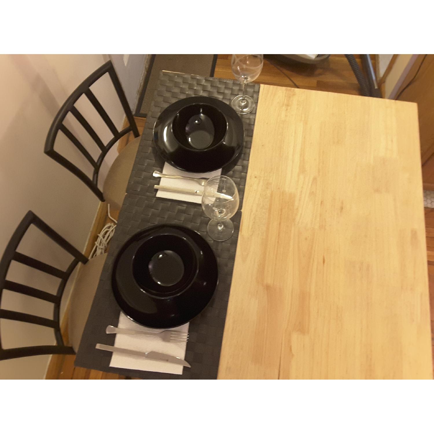 Kitchen Island/Butcher Block w/ 2 Stools - image-9