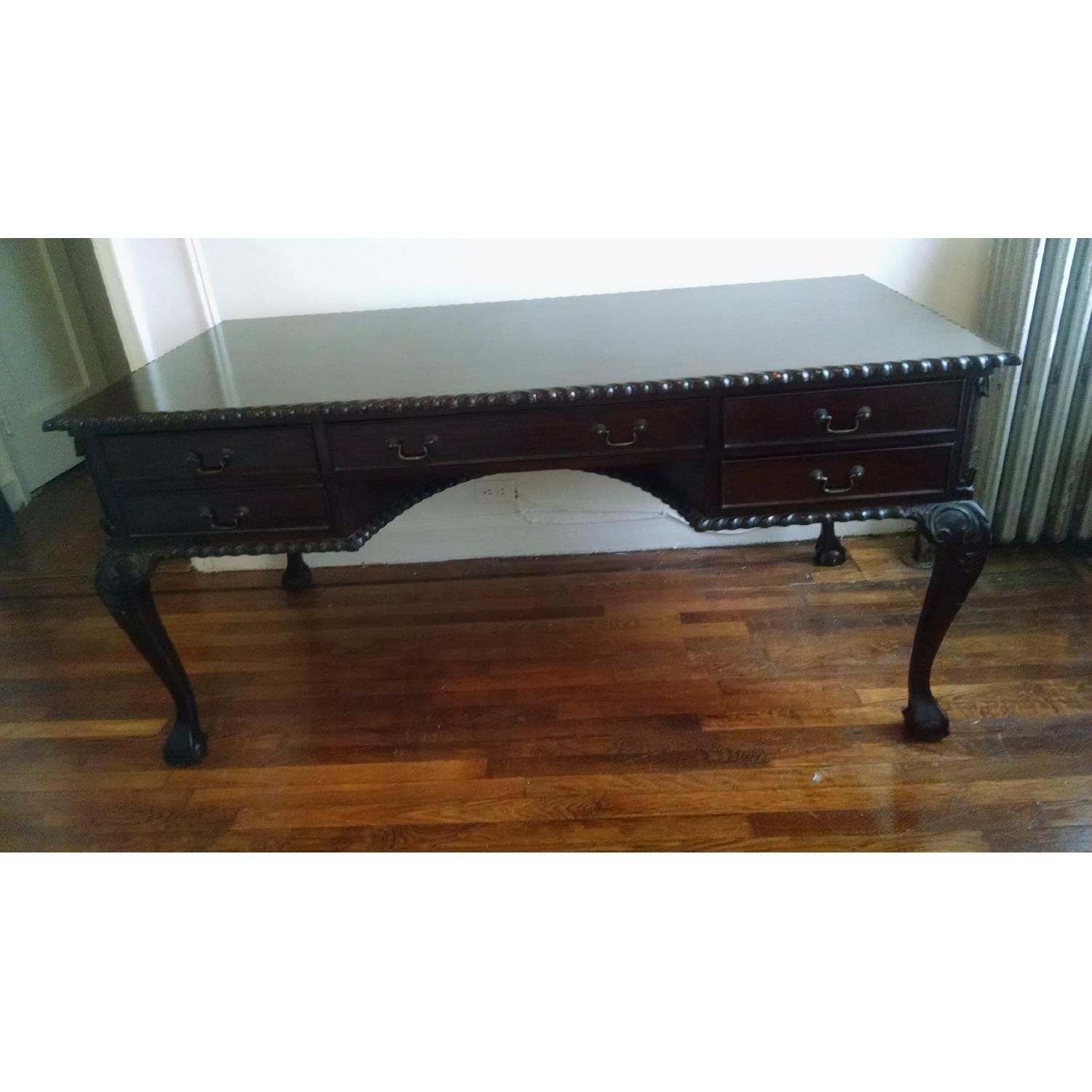 Large Ornate Desk - image-1
