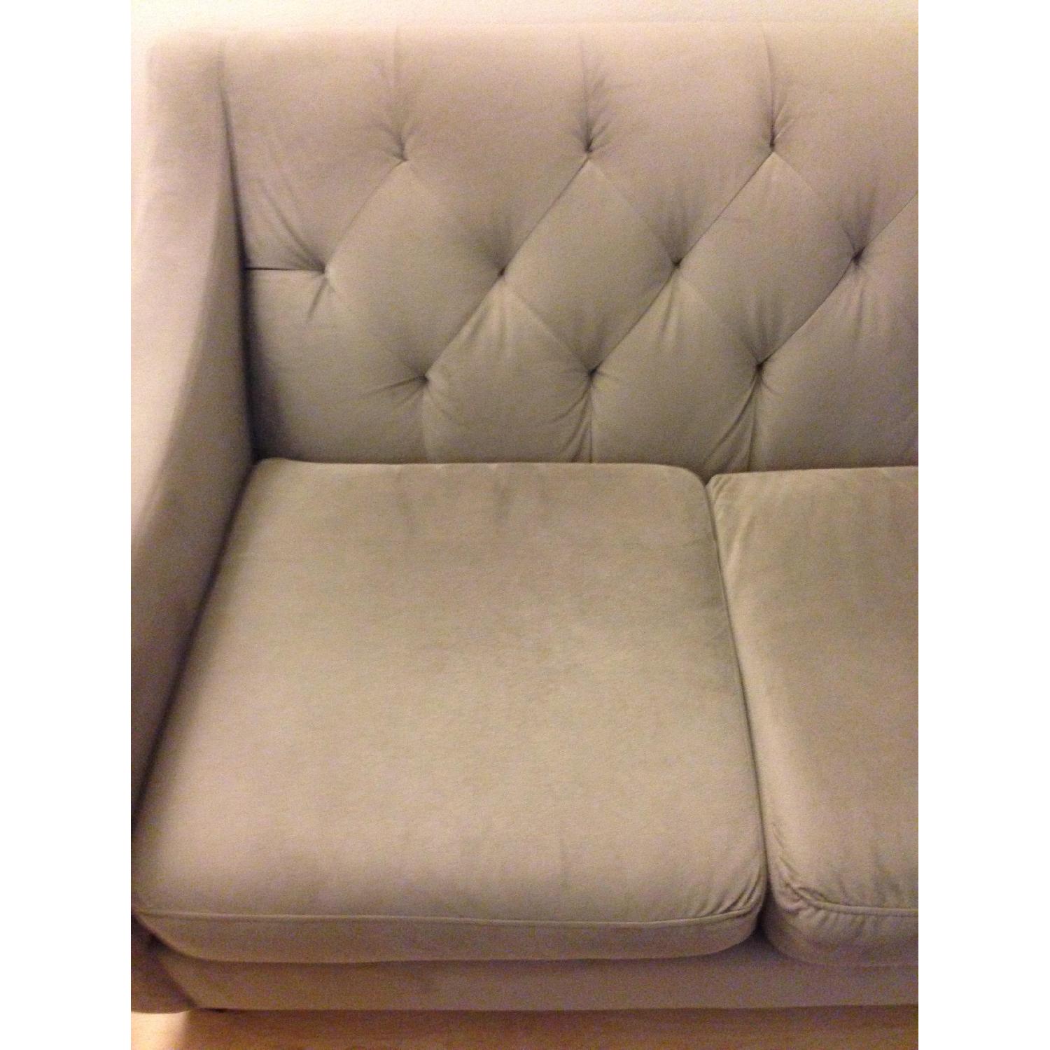 Macy's Chloe Velvet Tufted Sofa in Granite - image-6