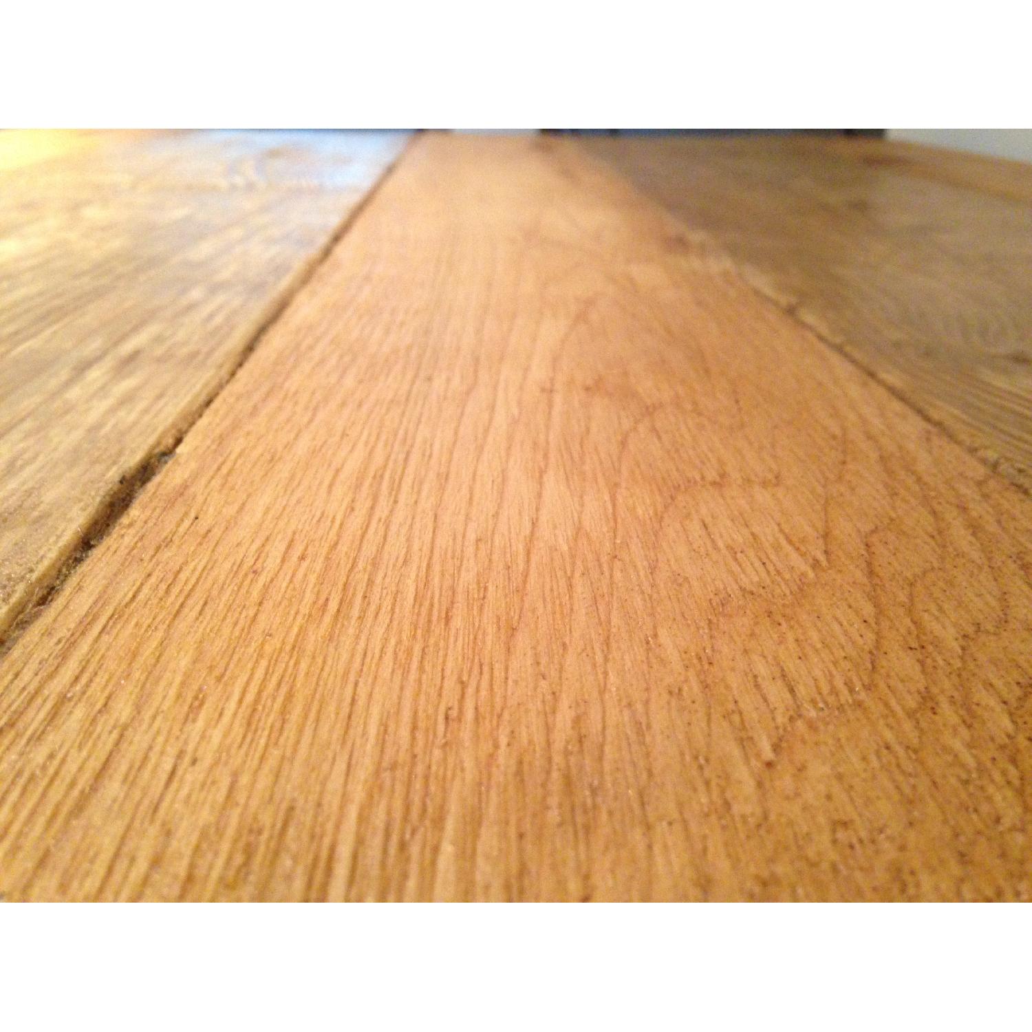 Reclaimed Cedar Wood Small Dining Table w/ 3 Wood Folding Chairs - image-3