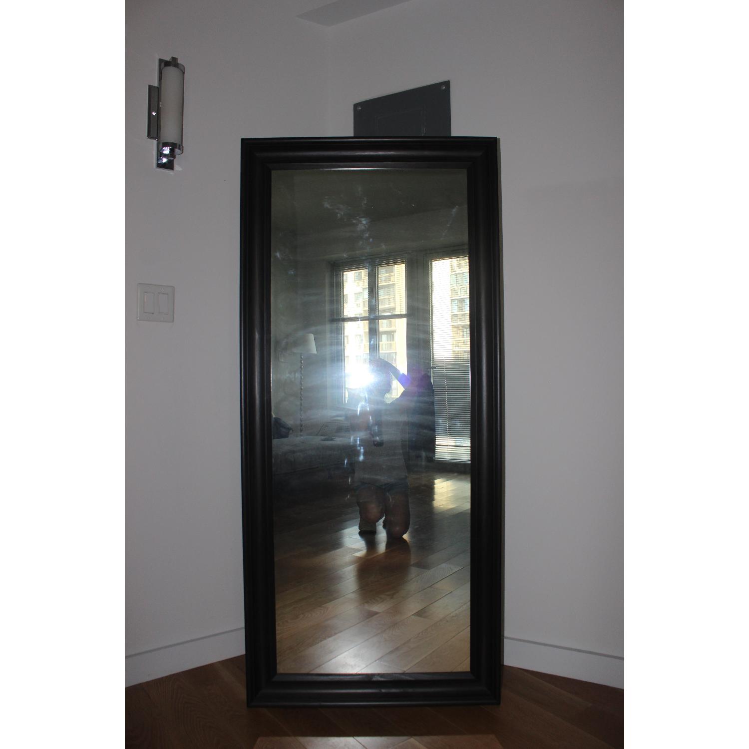 Ikea Hemnes Black-Brown Mirror - image-1