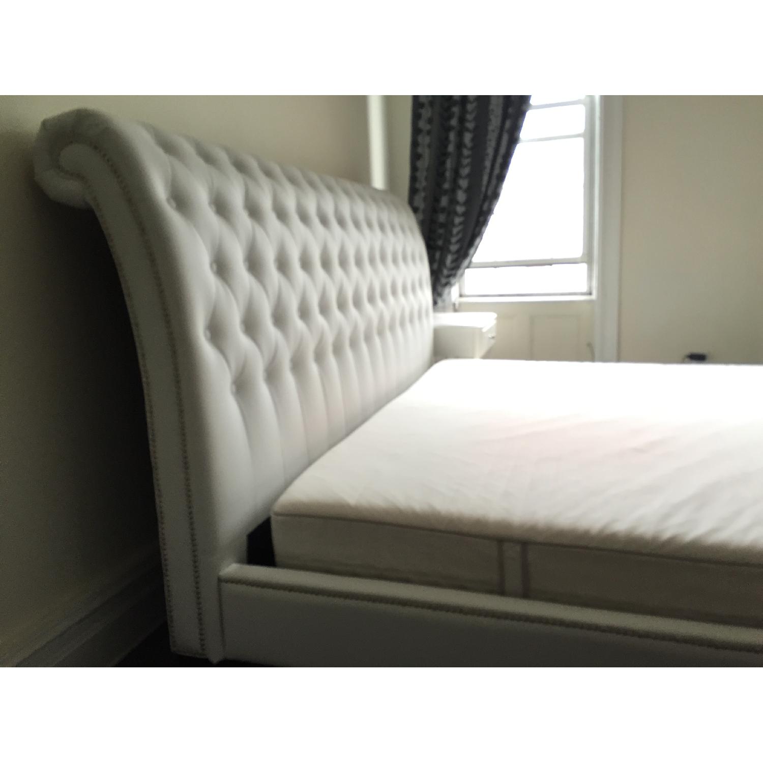 Jazmin Tufted Modern Bed w/ Upholstered Headboard - image-3