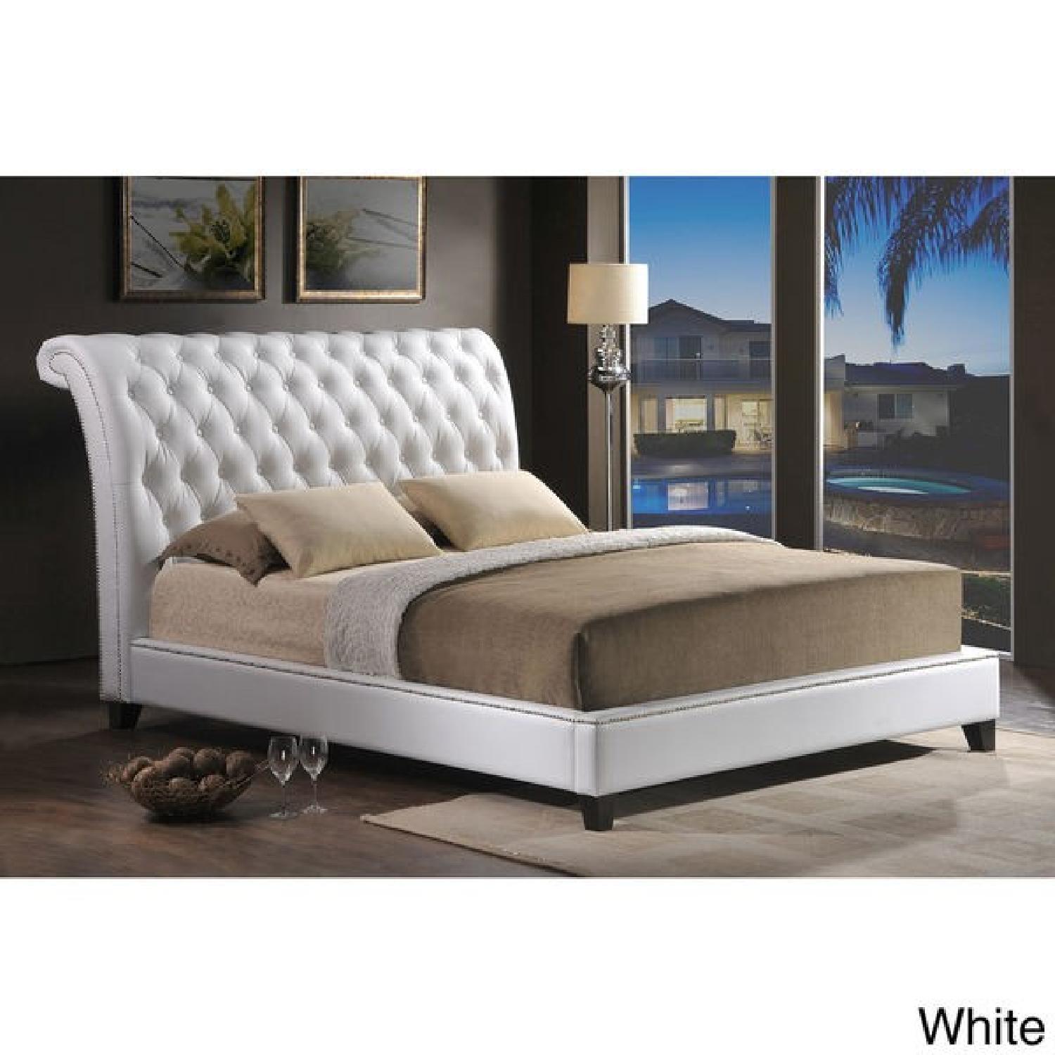 Jazmin Tufted Modern Bed w/ Upholstered Headboard - image-4