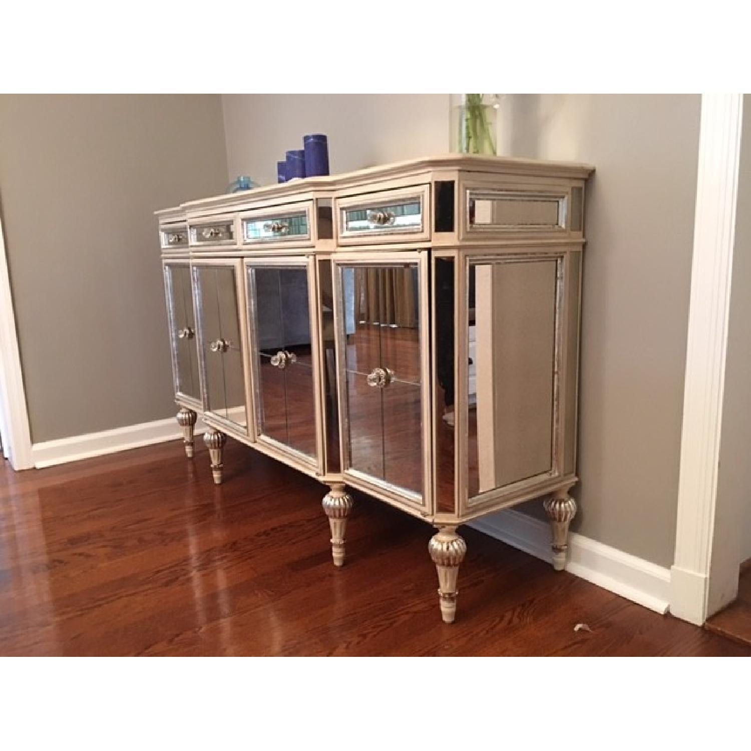 Horchow Dresden 4 Door Mirrored Buffet - image-1