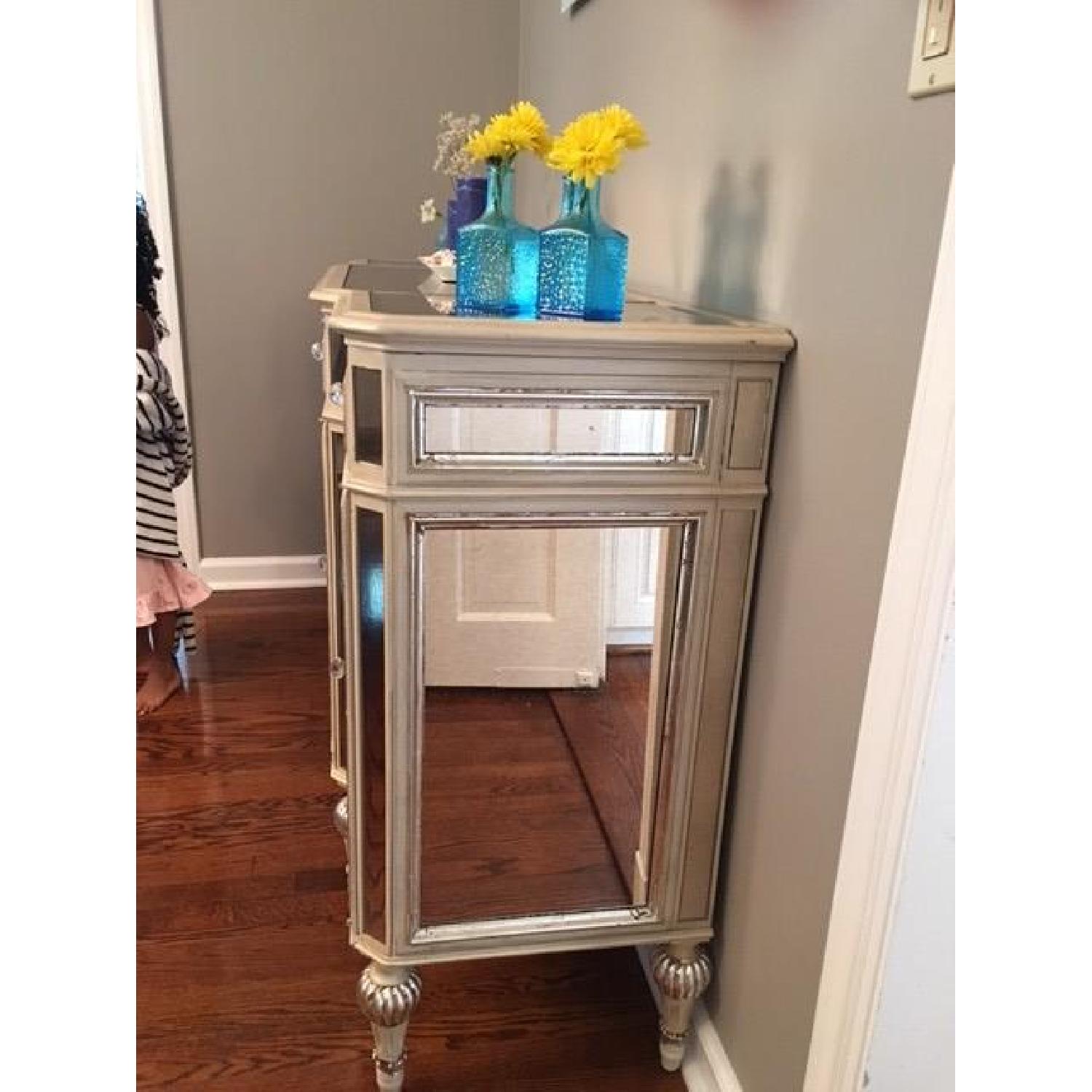 Horchow Dresden 4 Door Mirrored Buffet - image-4