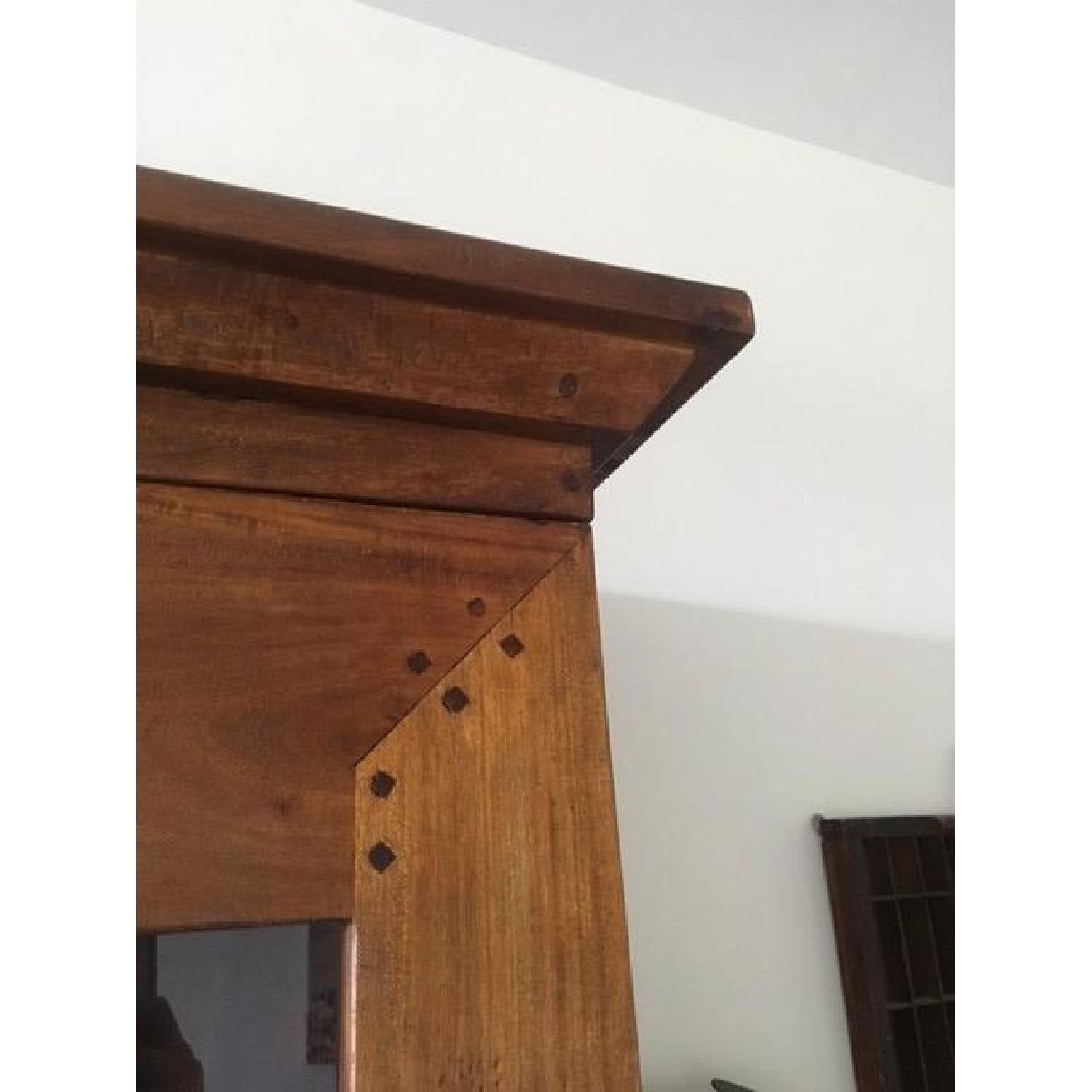 Crate & Barrel Basque Honey Solid Mango Wood Two-Piece China Cabinet - image-4