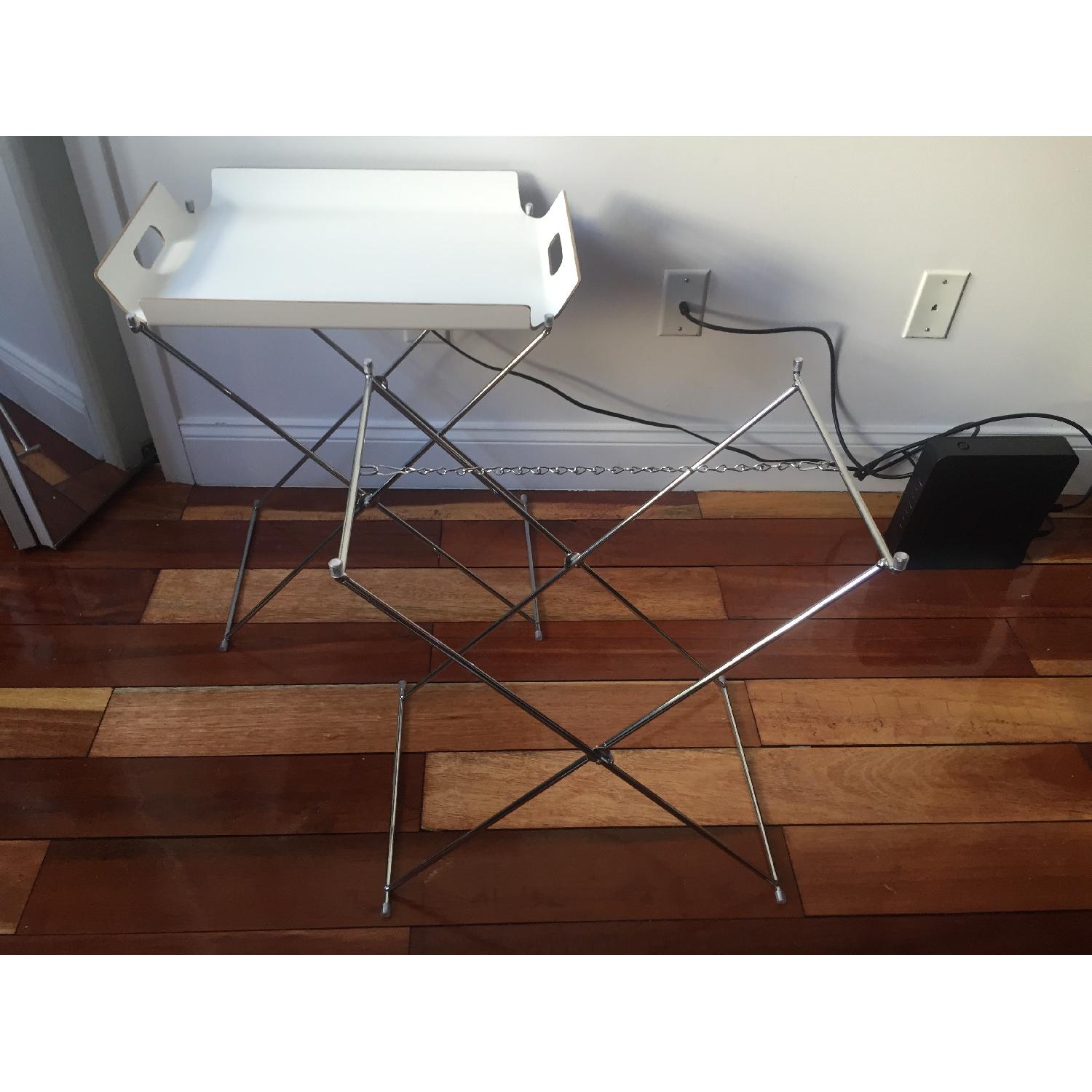 CB2 Formosa White Tray Tables - image-4