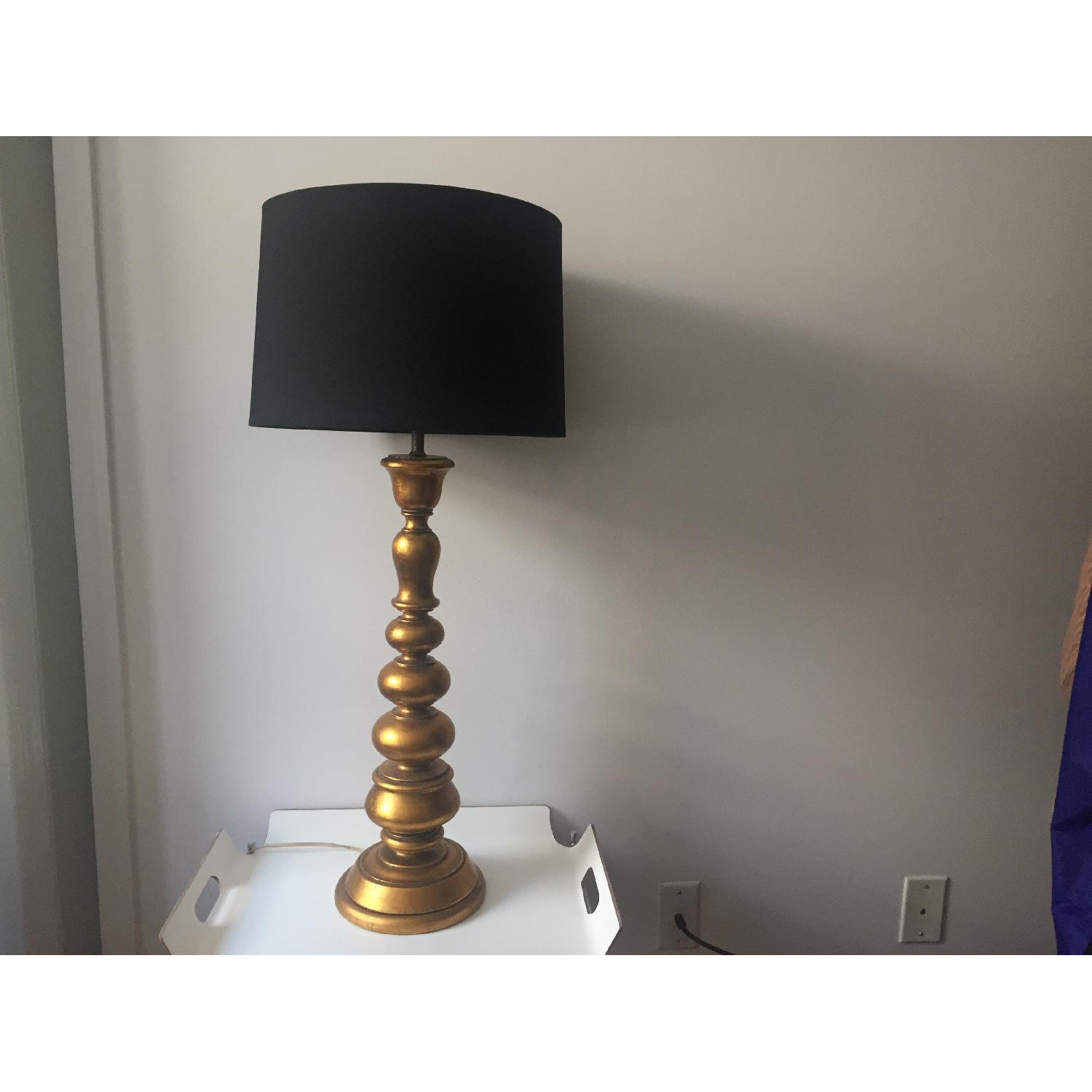 Large Vintage Gold Table Lamps - image-2