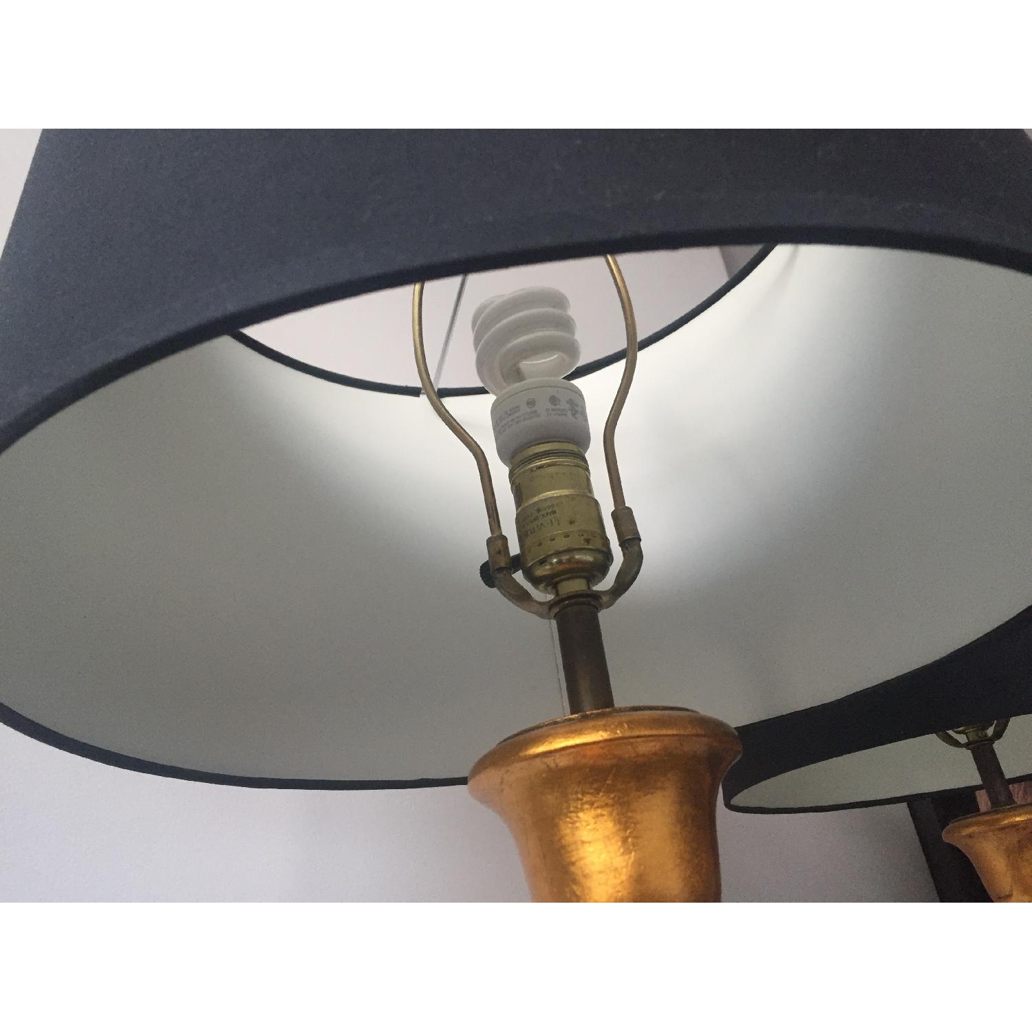 Large Vintage Gold Table Lamps - image-7