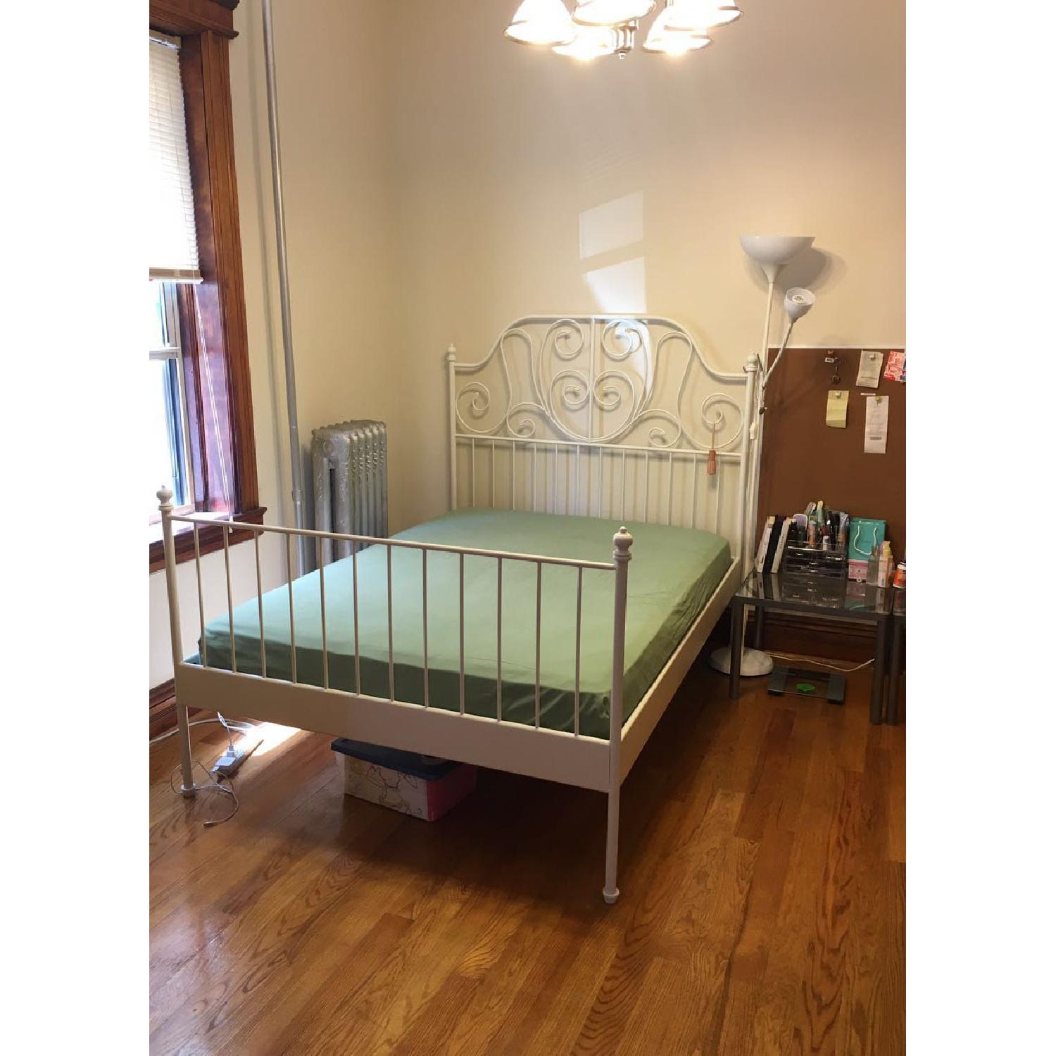 Ikea White Wrought Iron Bed Frame - image-3