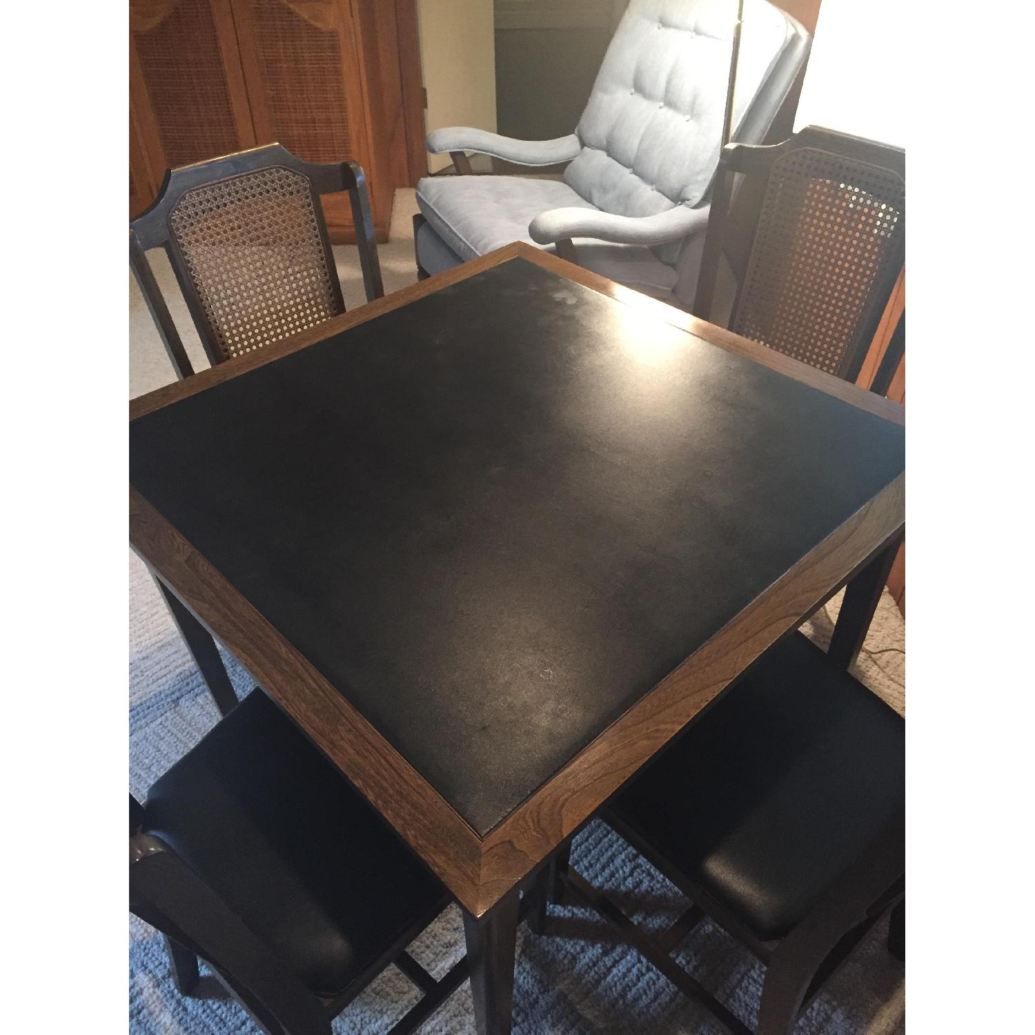 Classic Bridge Table w/ 4 Chairs AptDeco