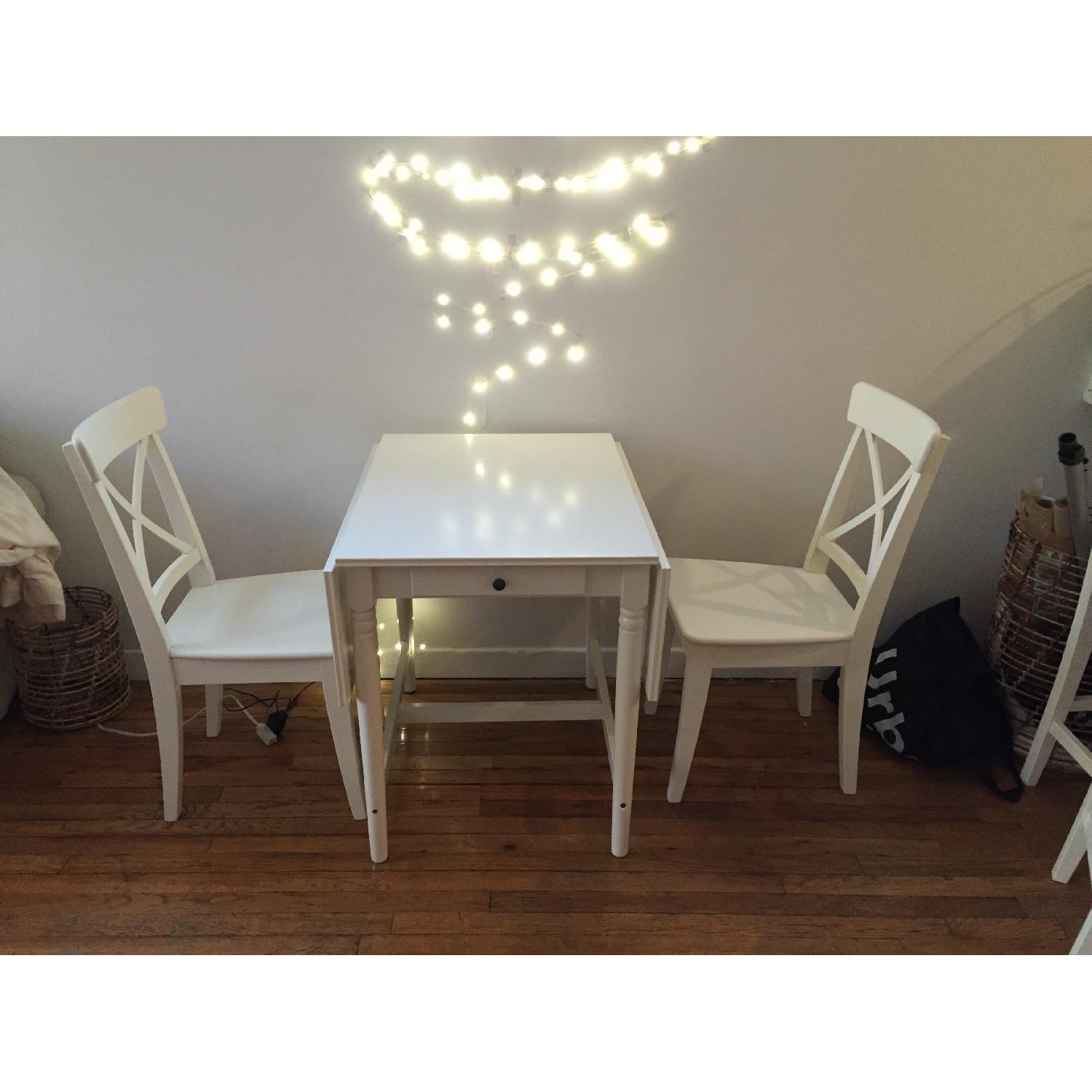 Ikea Ingatorp Dining Table w/ 4 Chairs - image-2
