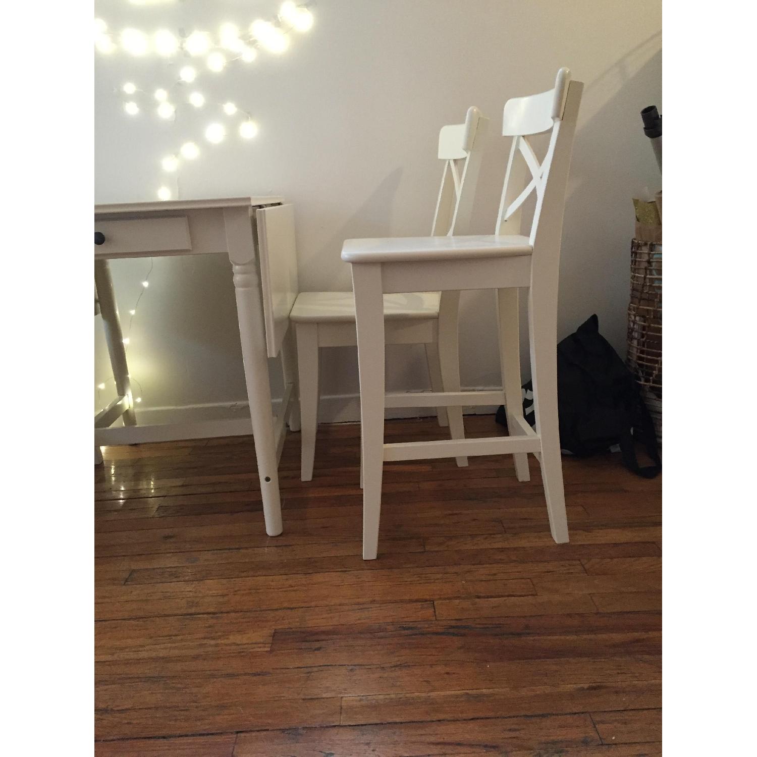 Ikea Ingatorp Dining Table w/ 4 Chairs - image-8